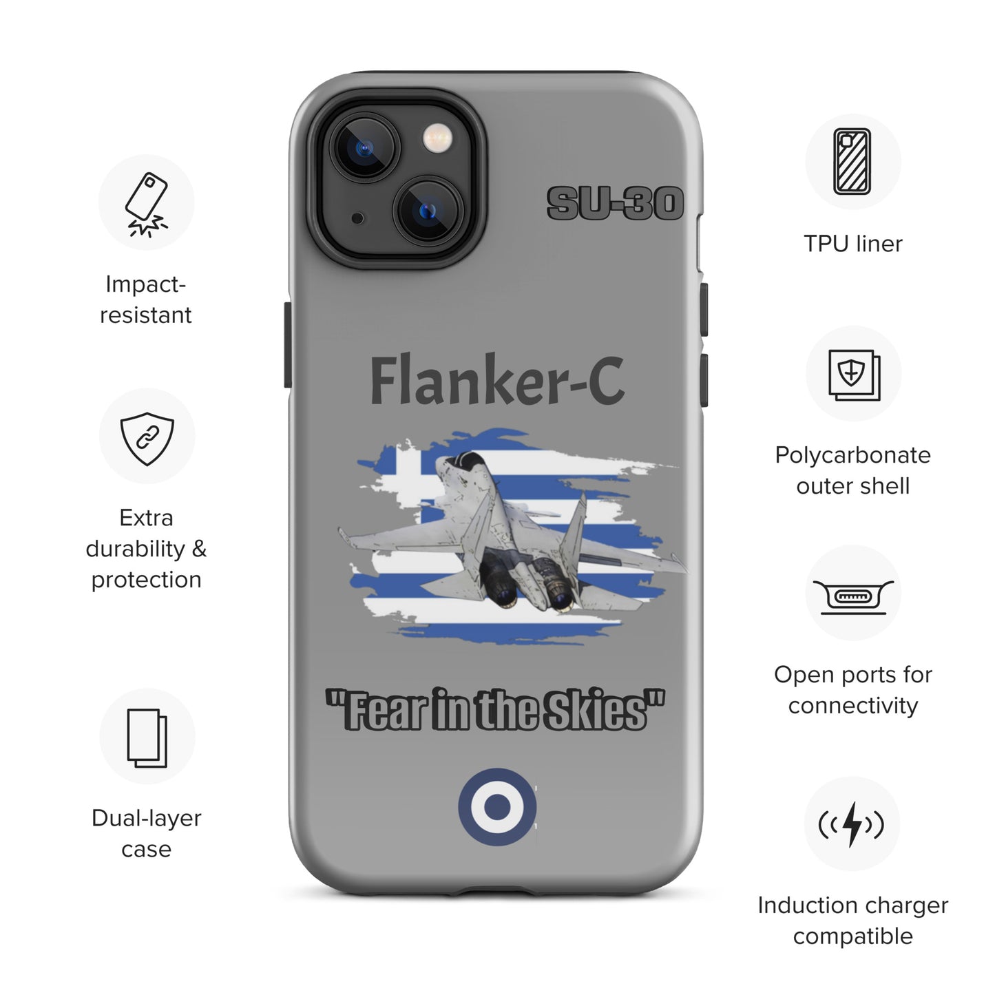Greek Flanker Patriot iPhone Case