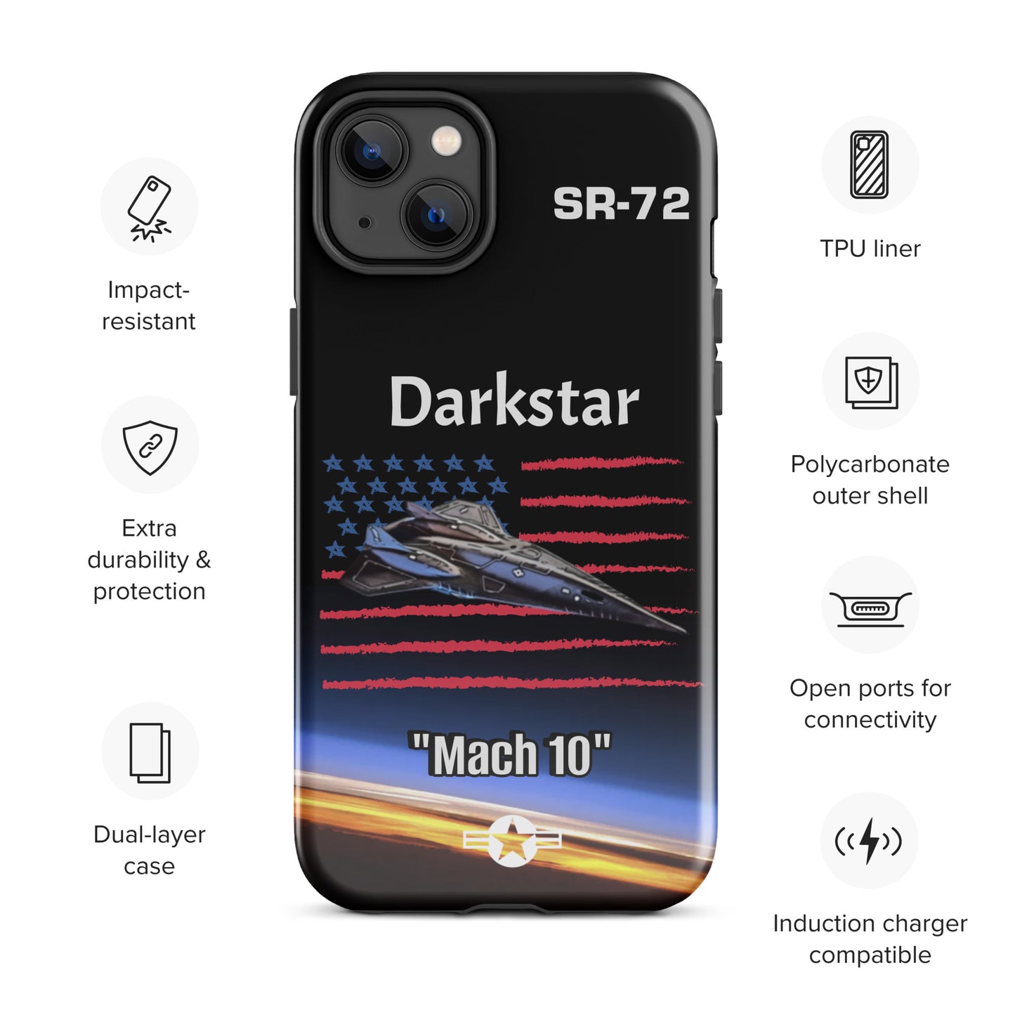 Darkstar Patriot iPhone Case