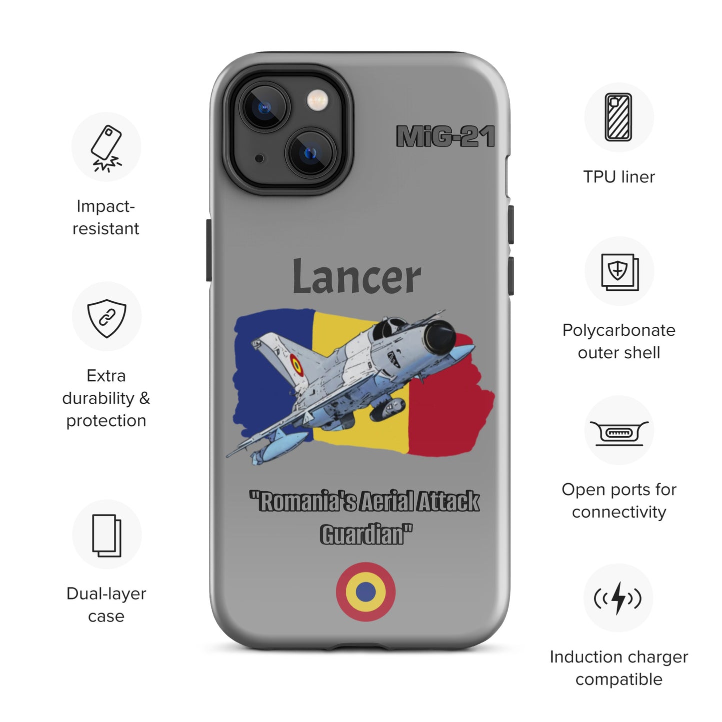Romanian Lancer Patriot iPhone Case