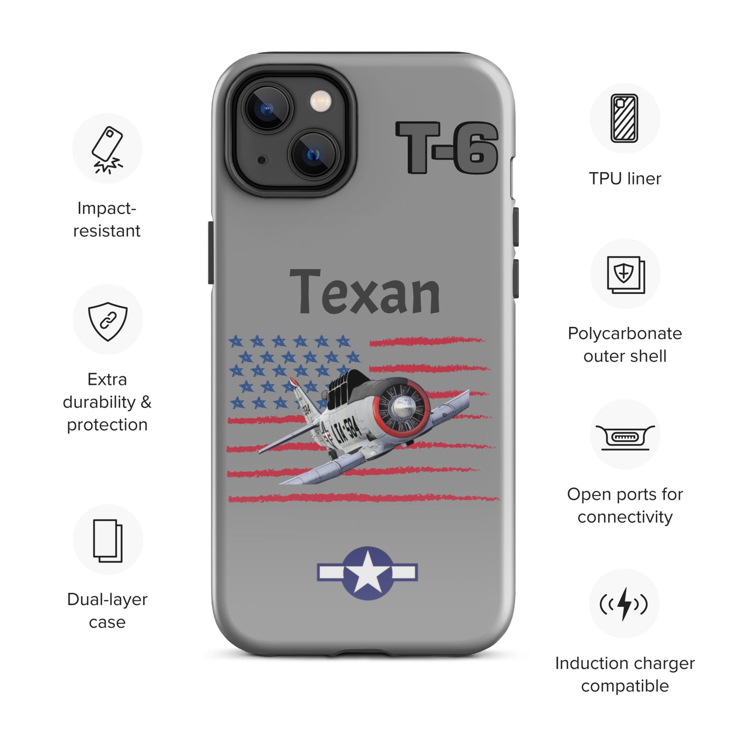 WWII Texan Patriot iPhone Case