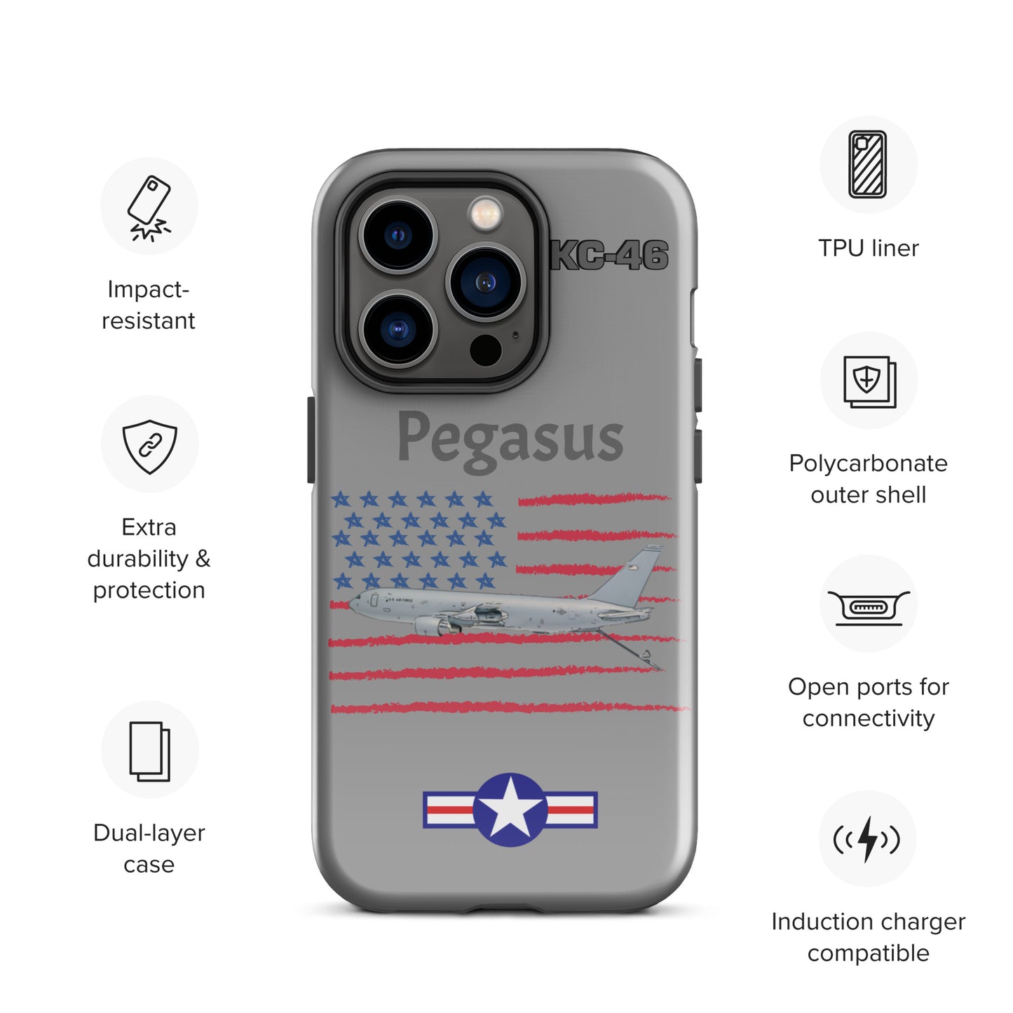 Pegasus Patriot iPhone Case (Without Quotes)