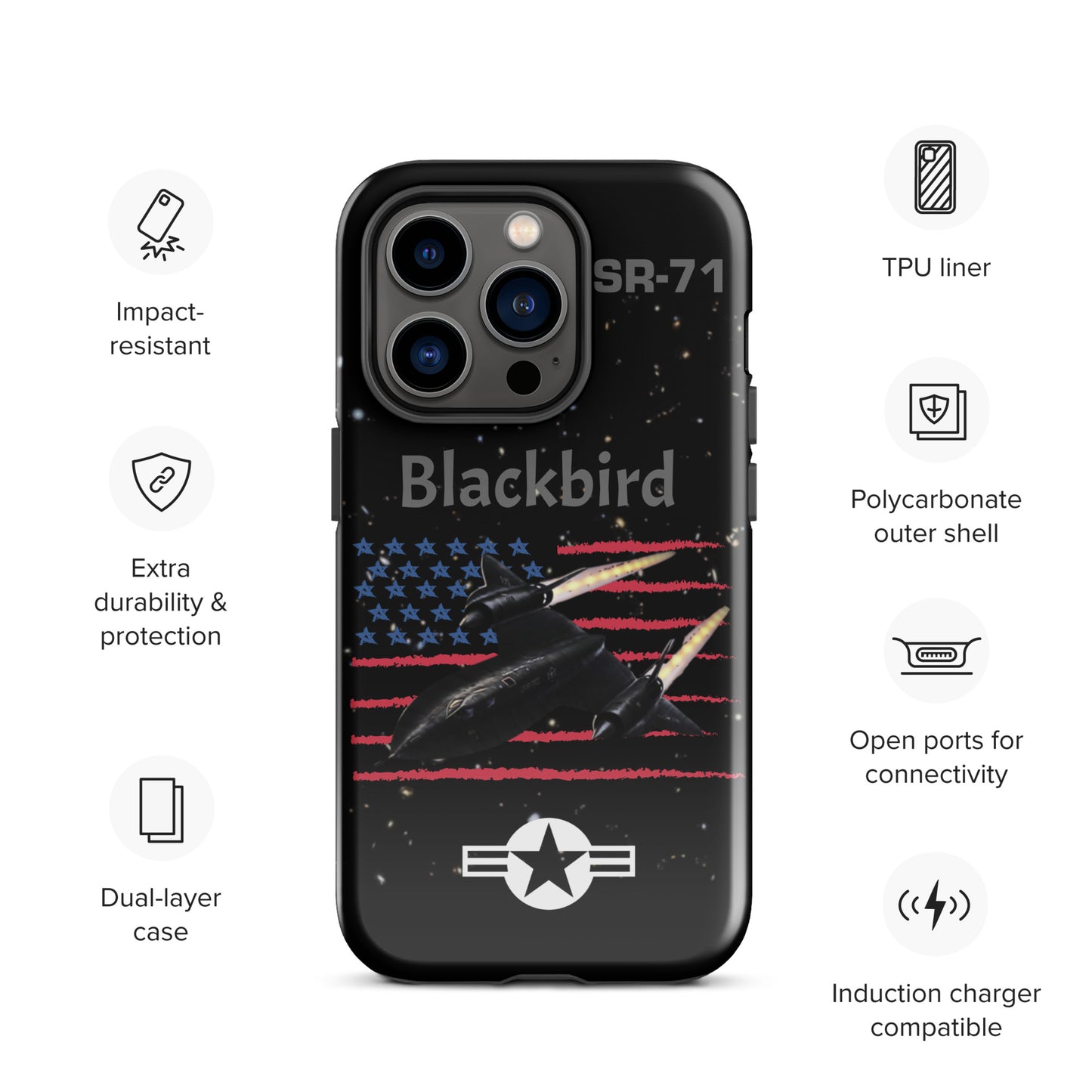 Blackbird Patriot iPhone Case (Without Quotes)