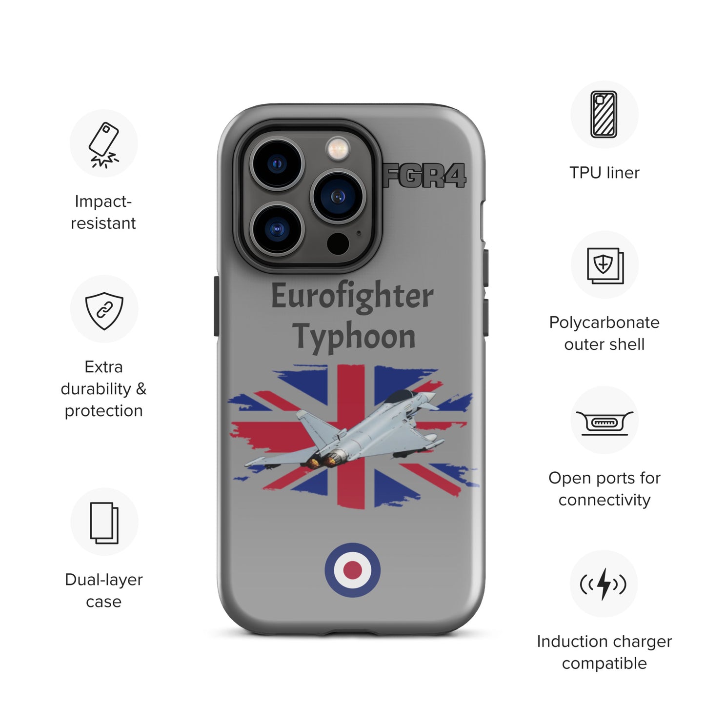 Typhoon Patriot iPhone Case (Without Quotes)