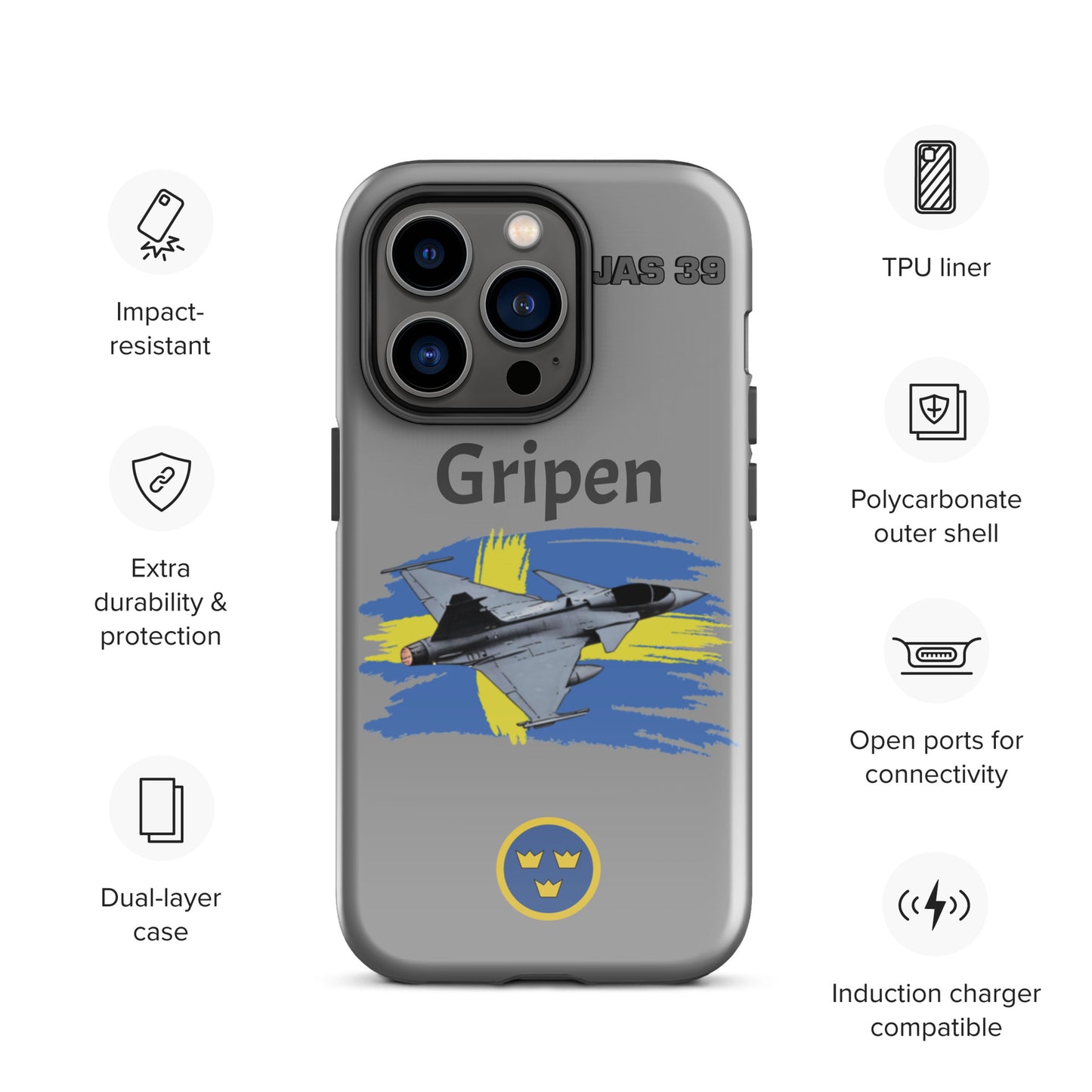 Gripen Patriot iPhone Case (Without Quotes)