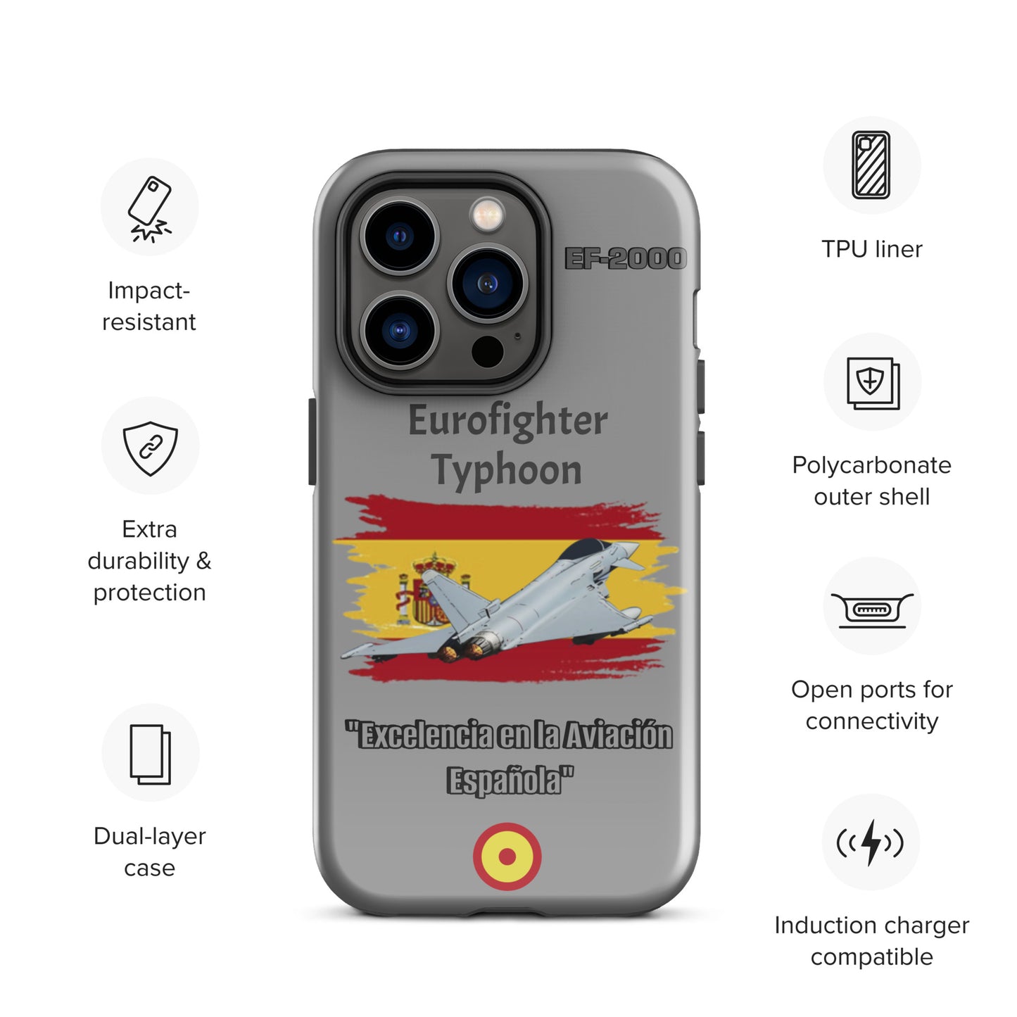 Spanish Typhoon Patriot iPhone Case