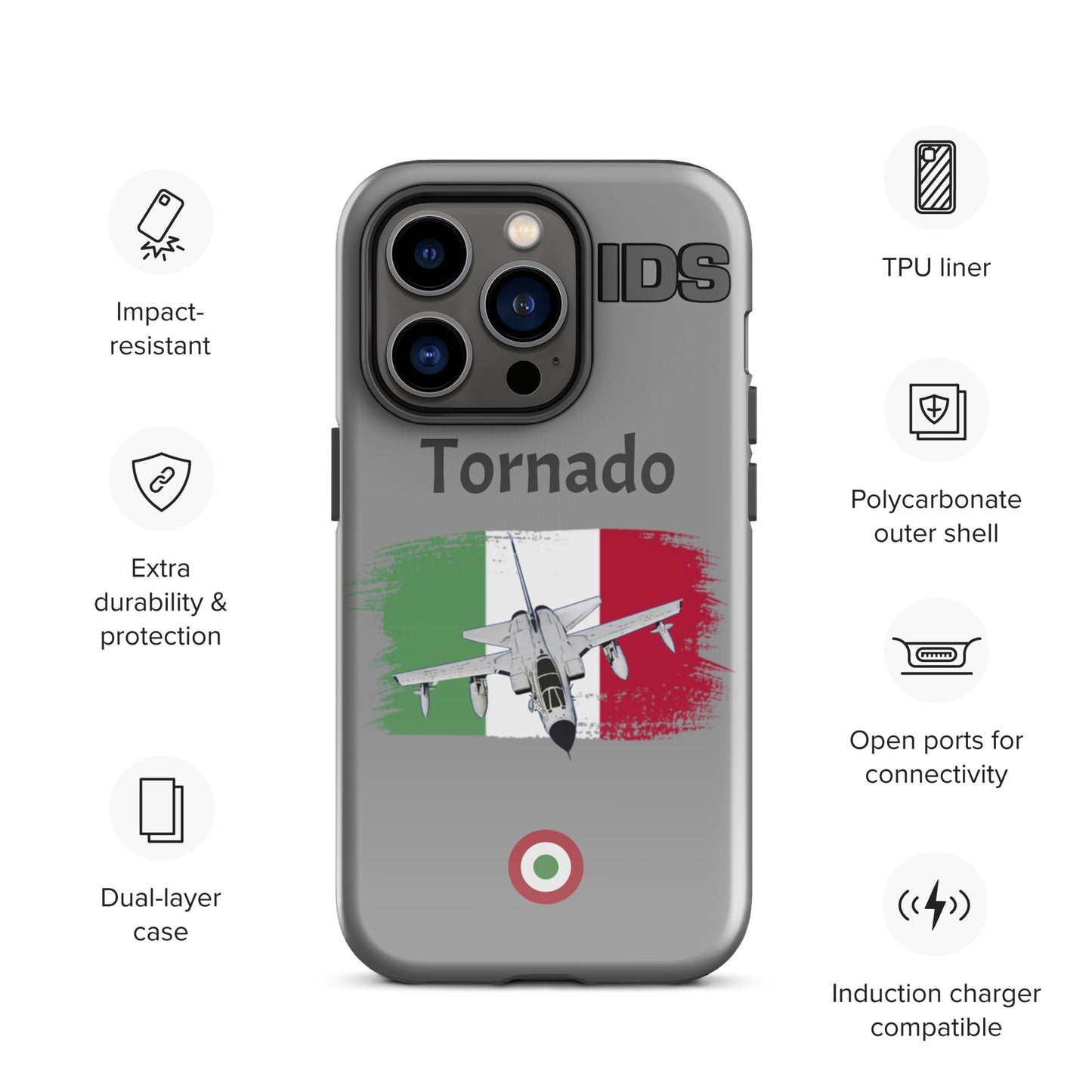 Italian Tornado Patriot iPhone Case (Without Quotes)