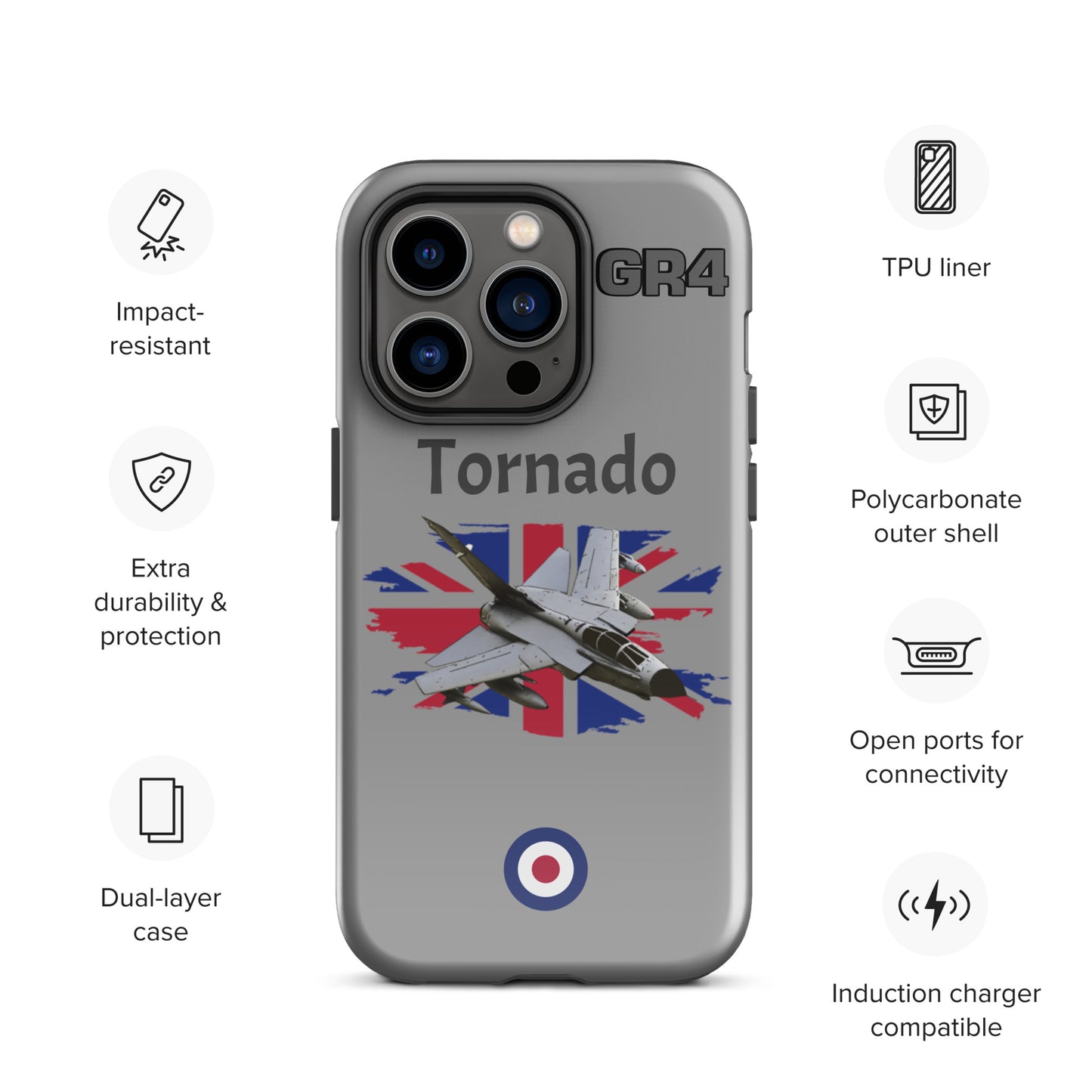 British Tornado Patriot iPhone Case (Without Quotes)