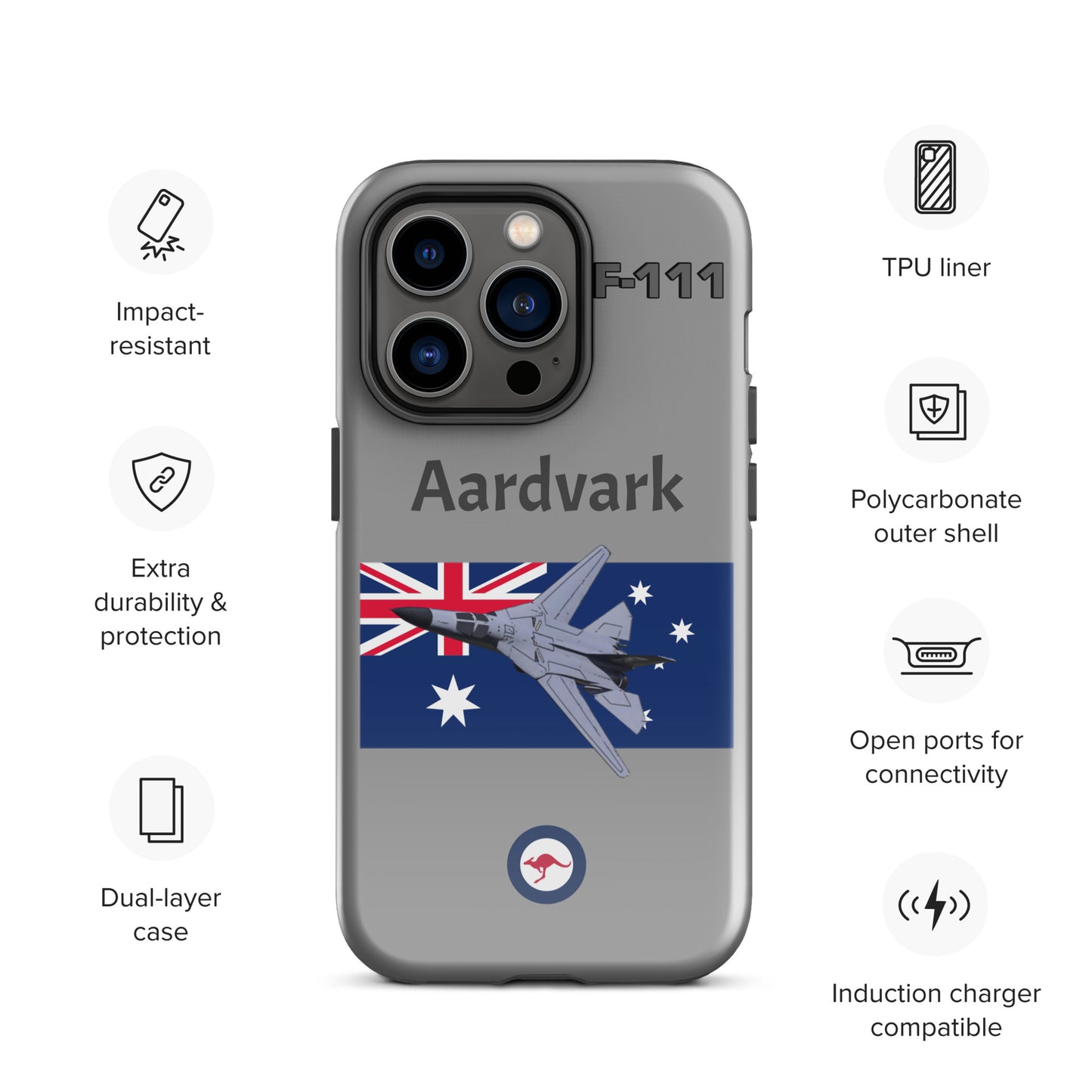 Australian Aardvark Patriot iPhone Case (Without Quotes)