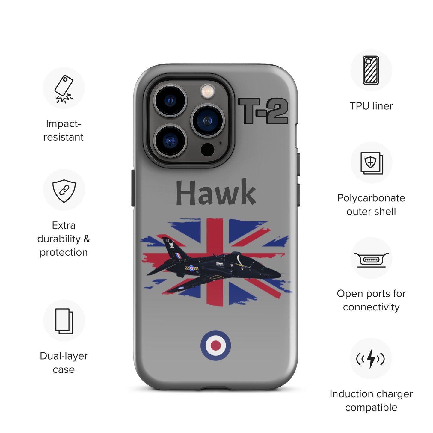 Hawk Patriot iPhone Case (Without Quotes)