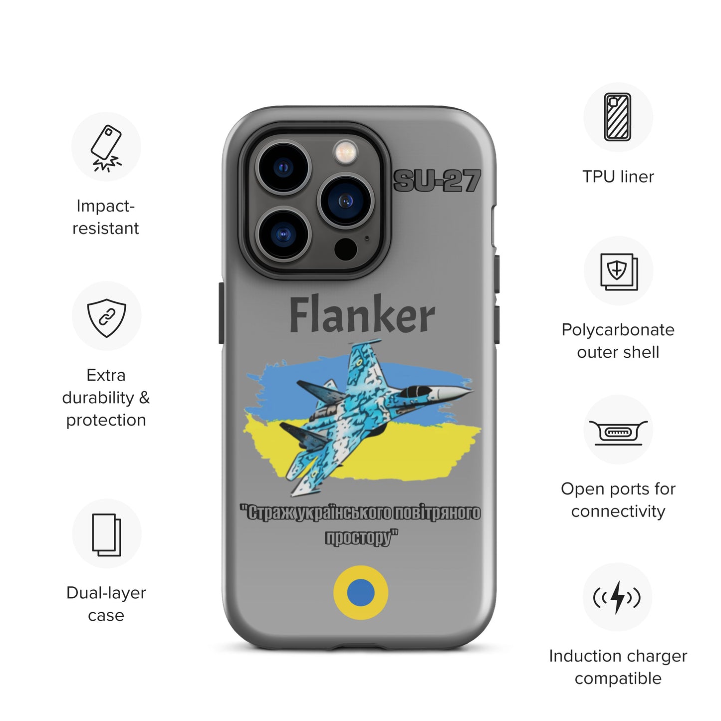 Ukrainian Flanker Patriot iPhone Case