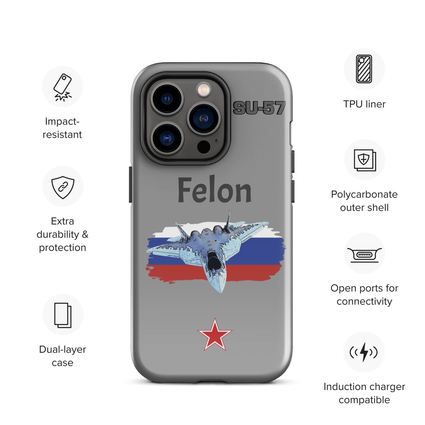 Felon Patriot iPhone Case (Without Quotes)