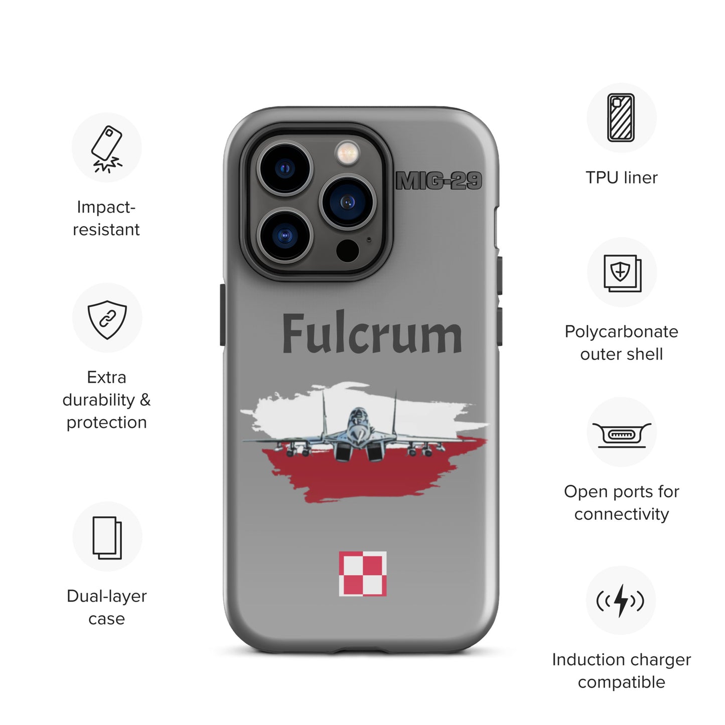 Poland Fulcrum Patriot iPhone Case (Without Quotes)