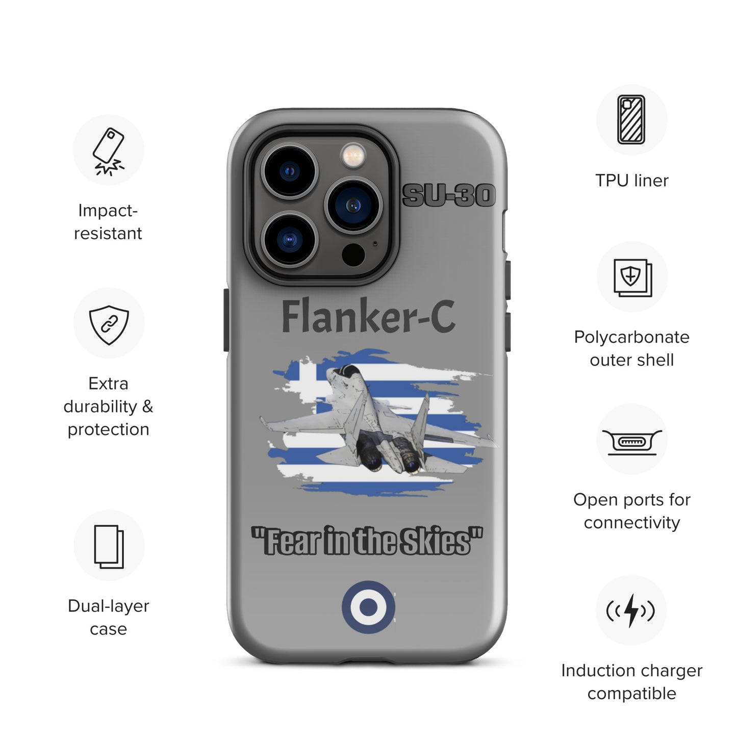 Greek Flanker Patriot iPhone Case