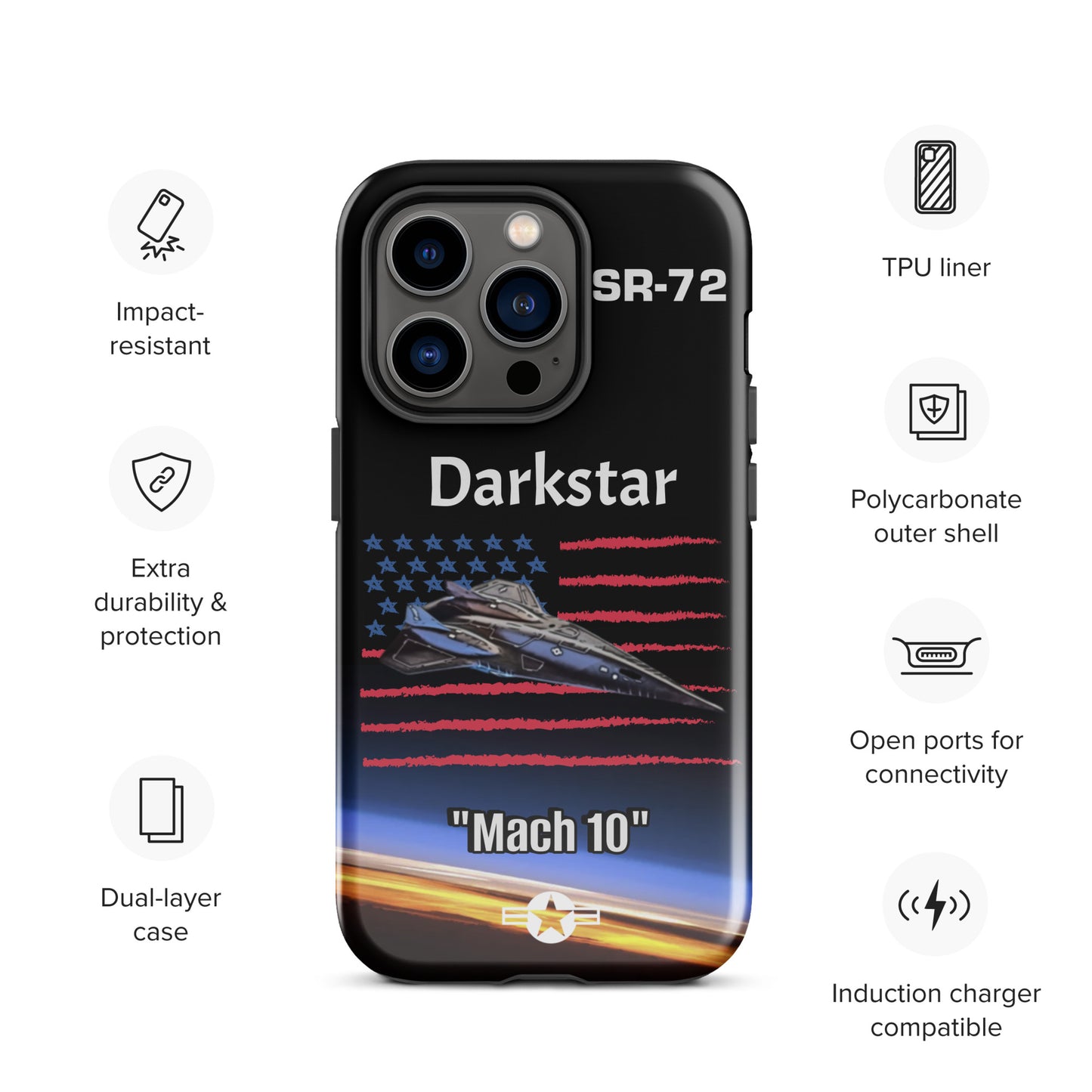 Darkstar Patriot iPhone Case