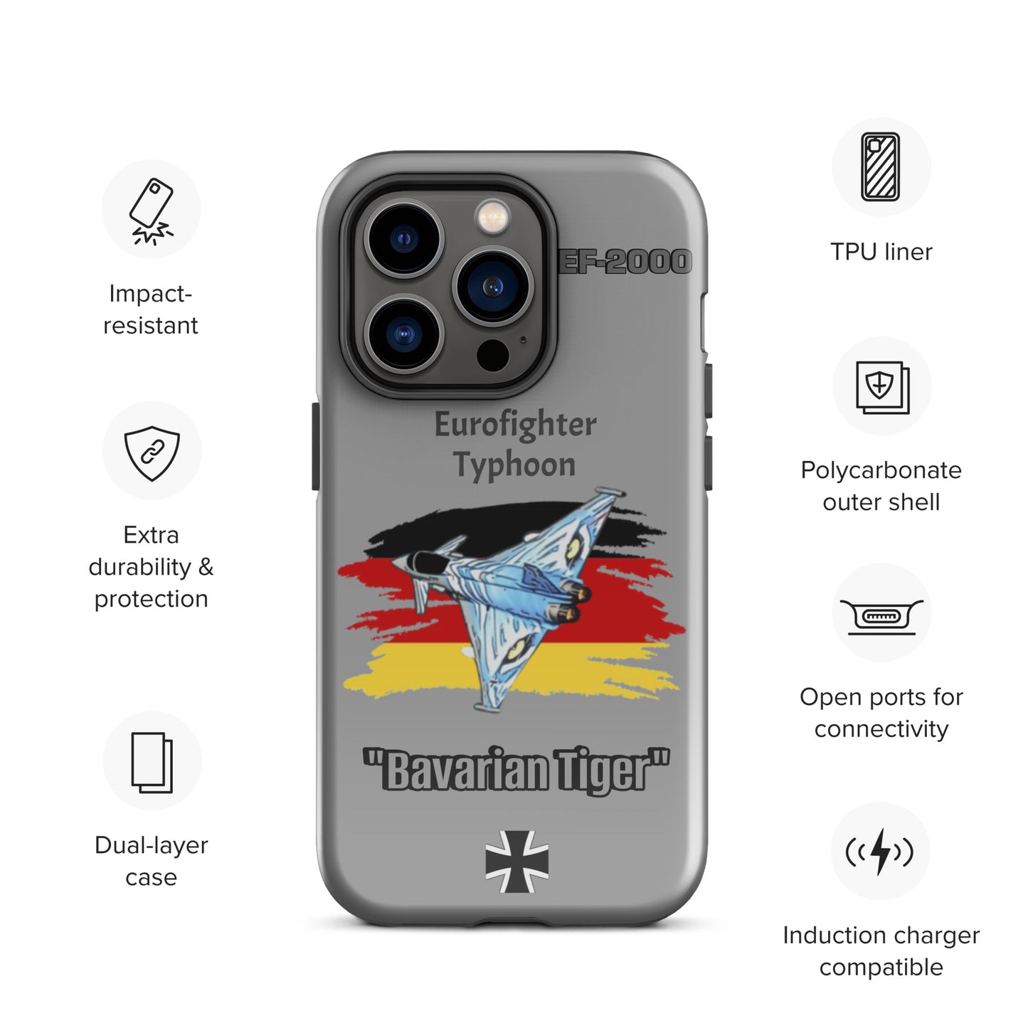Bavarian Tiger Typhoon Patriot iPhone Case