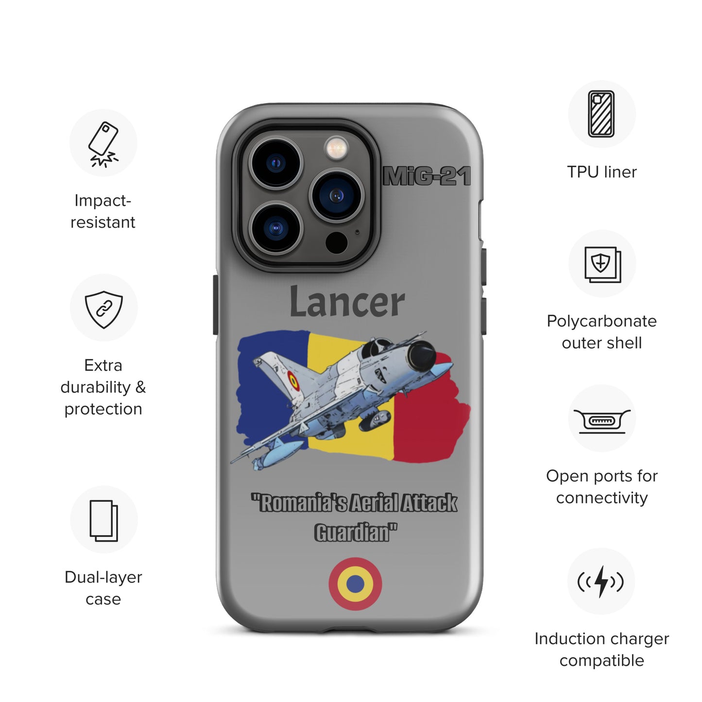 Romanian Lancer Patriot iPhone Case