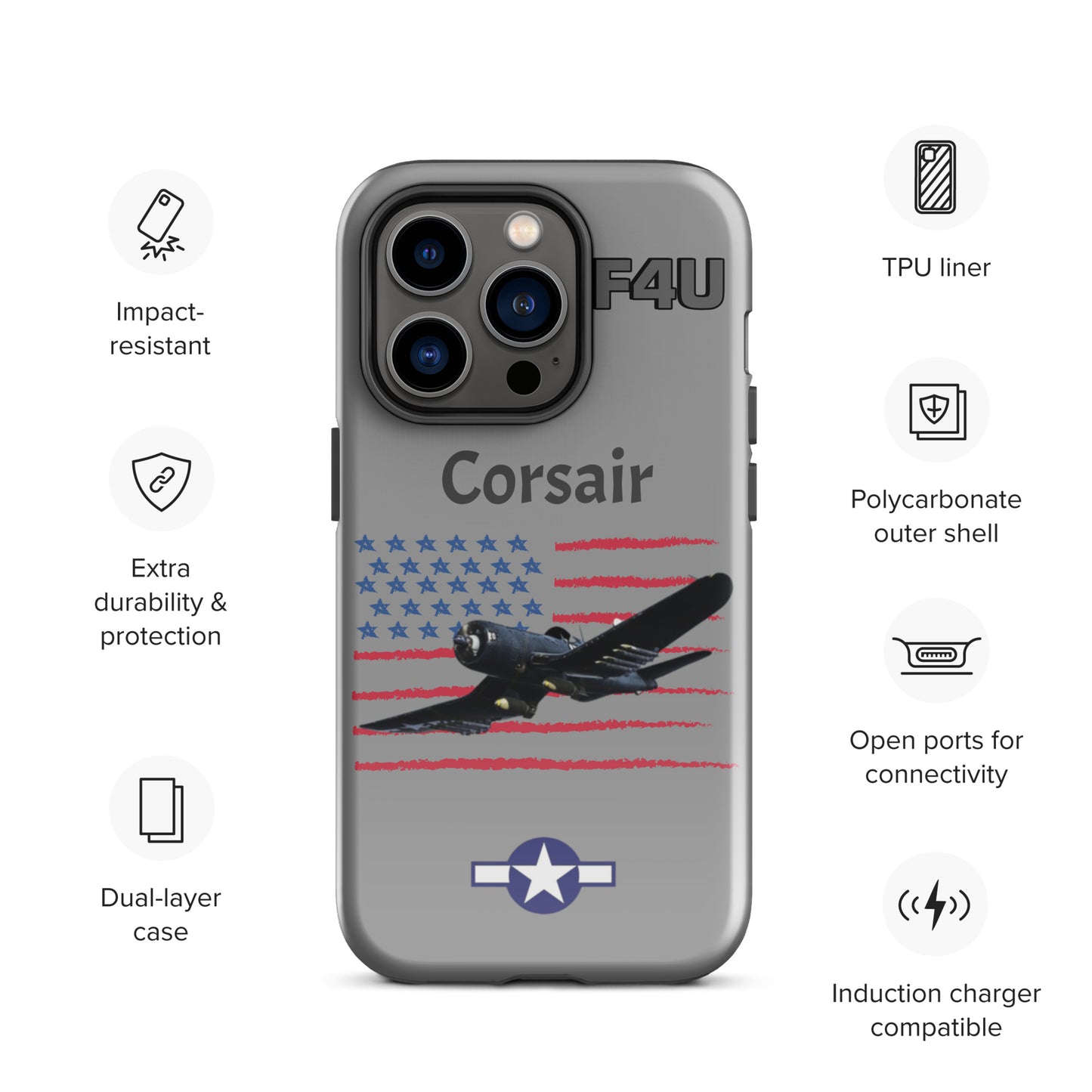 WWII Corsair Patriot iPhone Case
