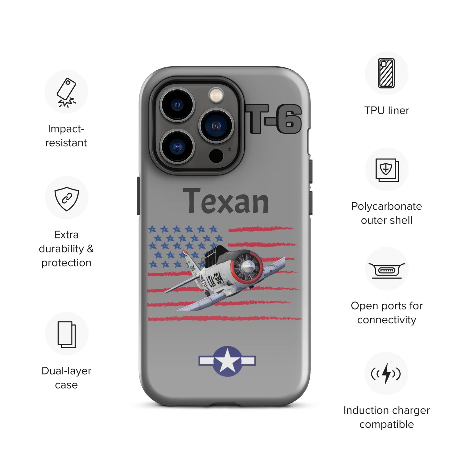 WWII Texan Patriot iPhone Case
