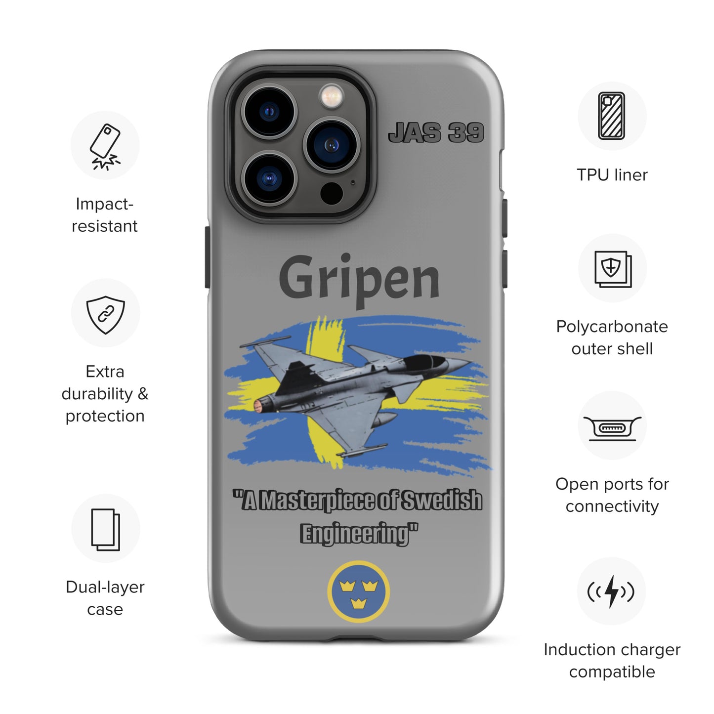 Gripen Patriot iPhone Case