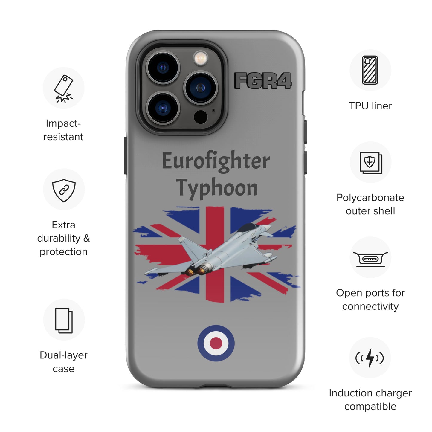 Typhoon Patriot iPhone Case (Without Quotes)