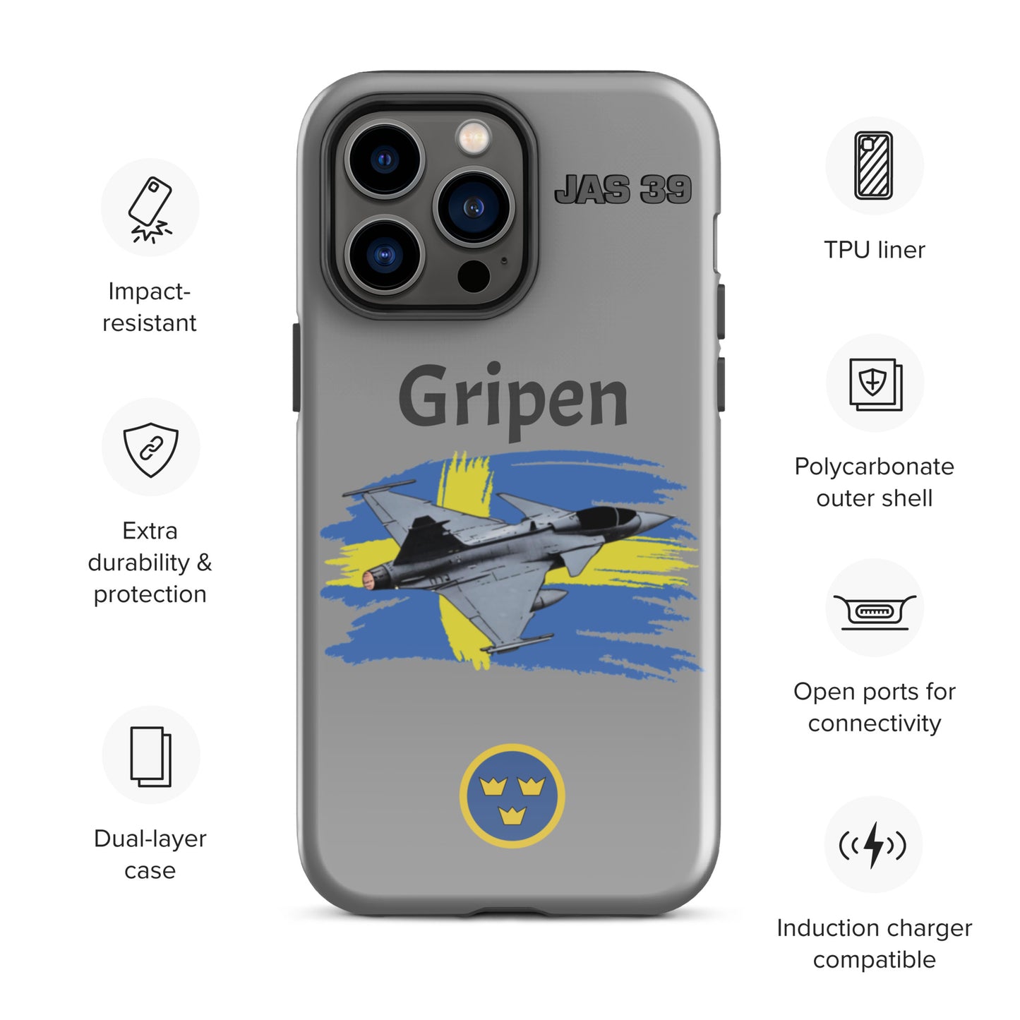 Gripen Patriot iPhone Case (Without Quotes)
