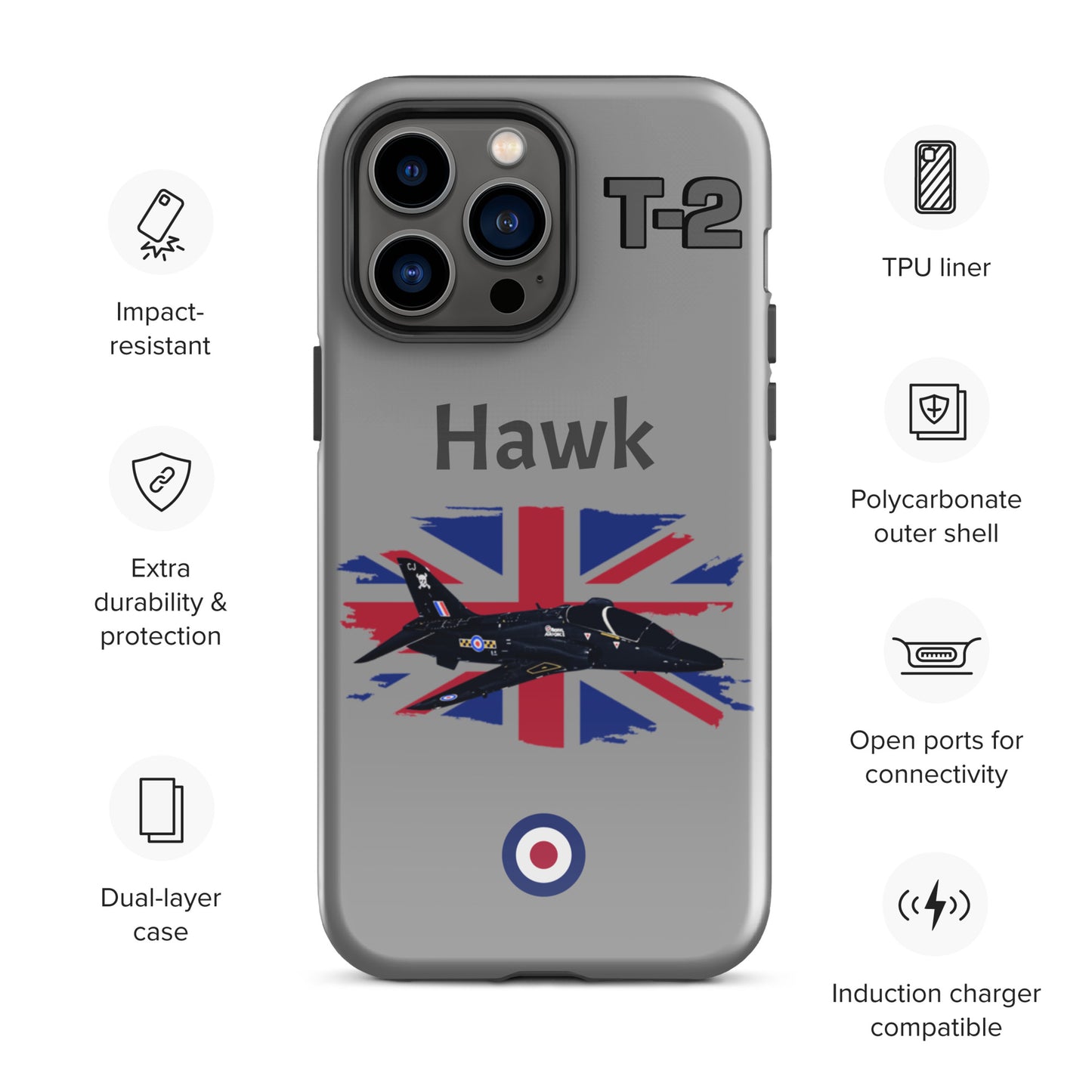 Hawk Patriot iPhone Case (Without Quotes)