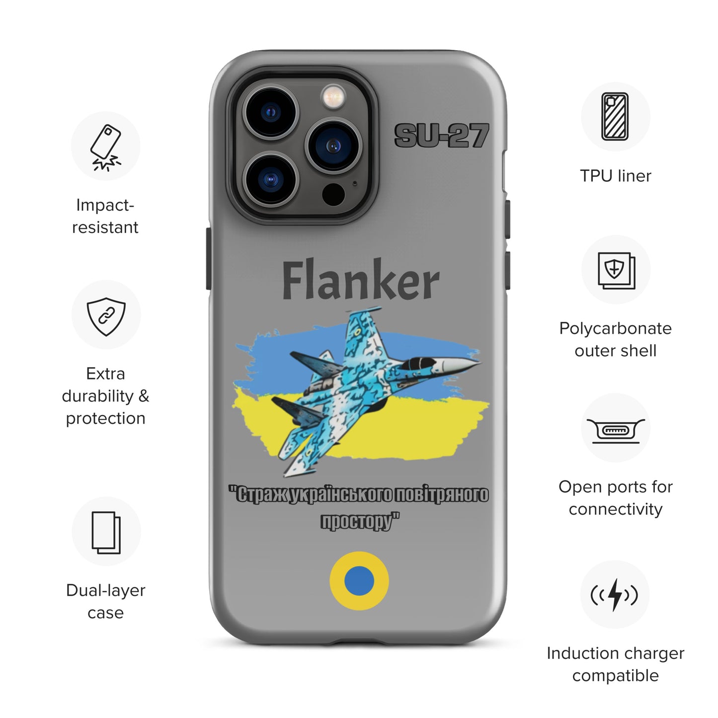 Ukrainian Flanker Patriot iPhone Case