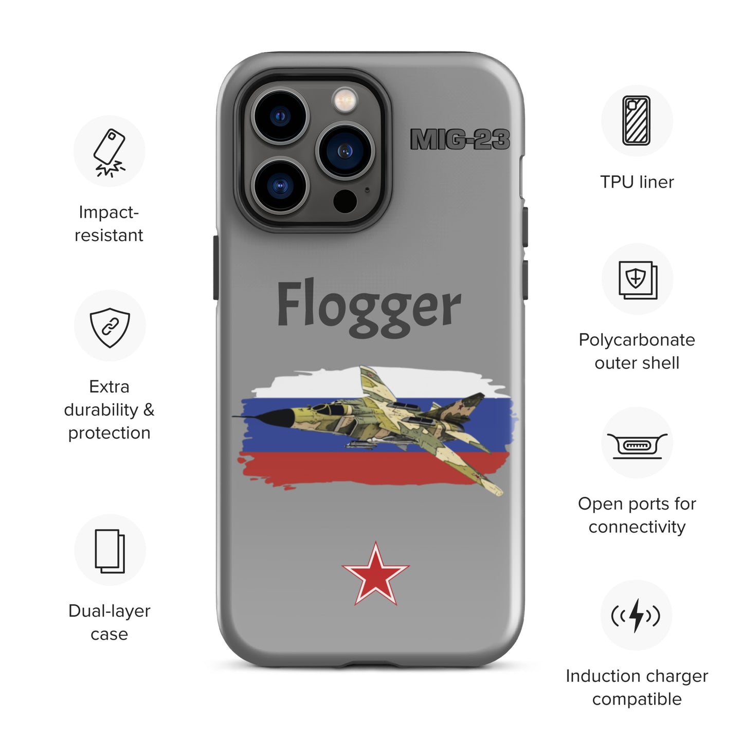 Flogger Patriot iPhone Case (Without Quotes)