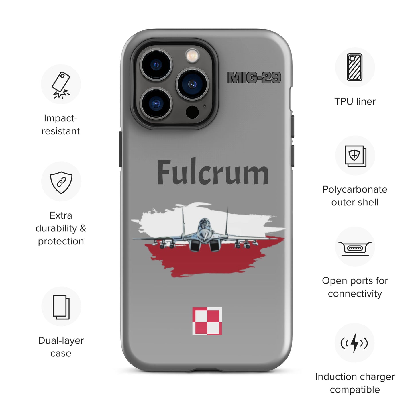 Poland Fulcrum Patriot iPhone Case (Without Quotes)