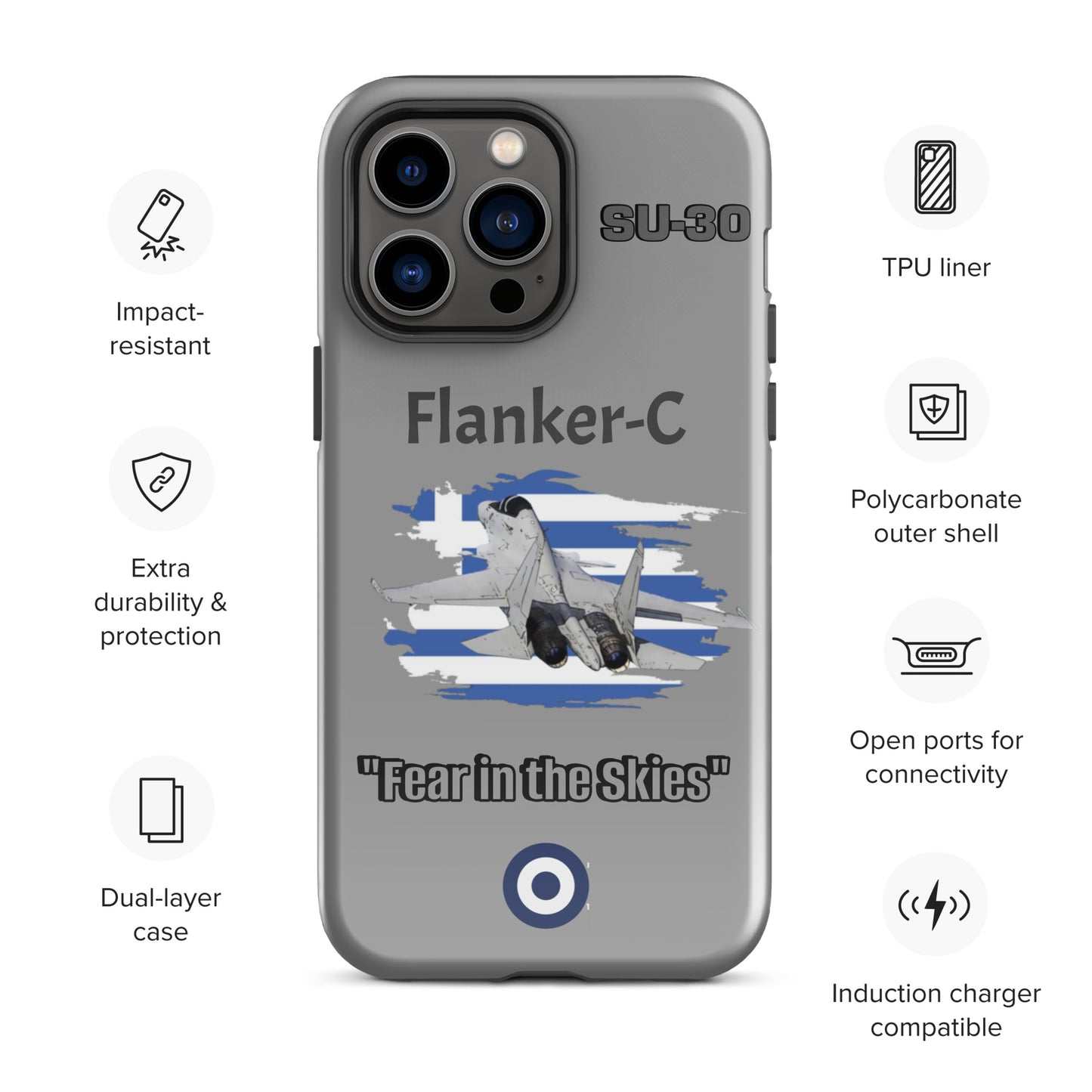 Greek Flanker Patriot iPhone Case
