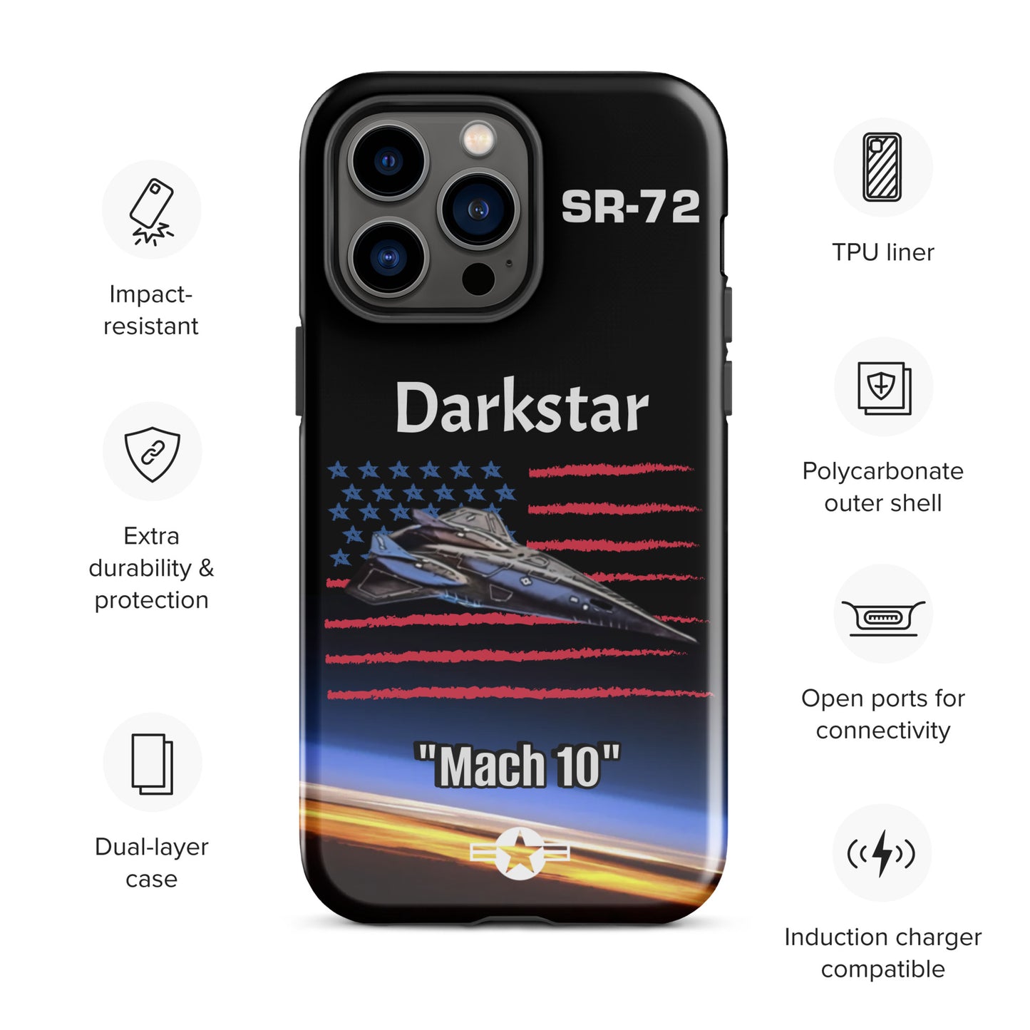 Darkstar Patriot iPhone Case