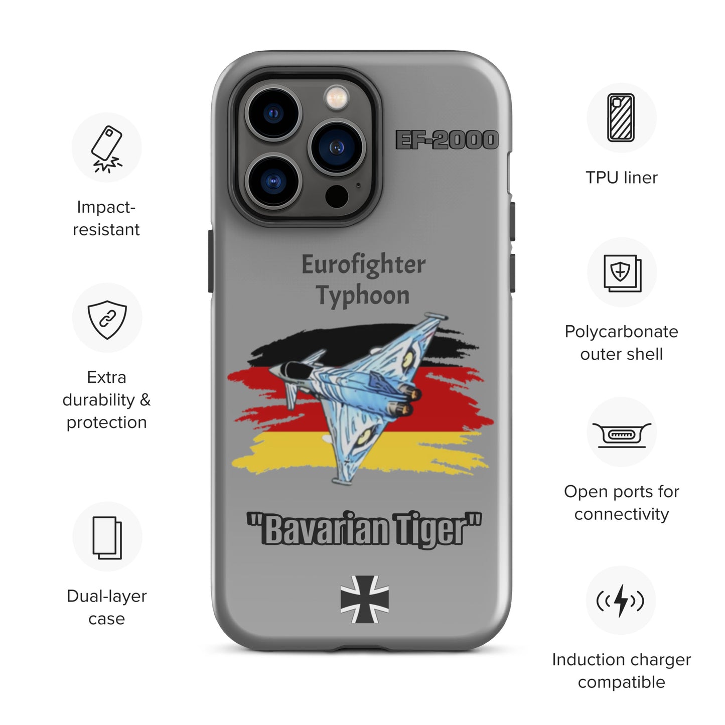 Bavarian Tiger Typhoon Patriot iPhone Case