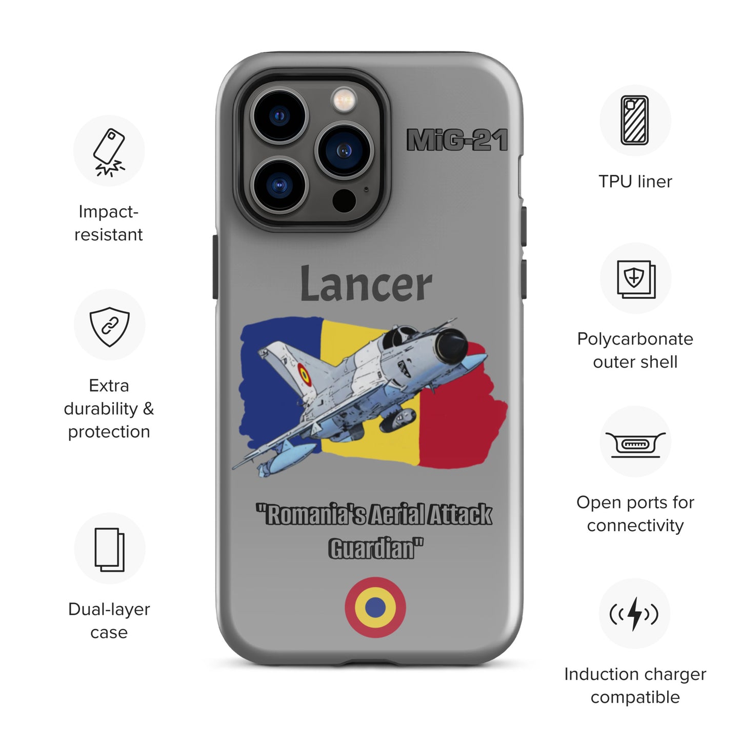 Romanian Lancer Patriot iPhone Case