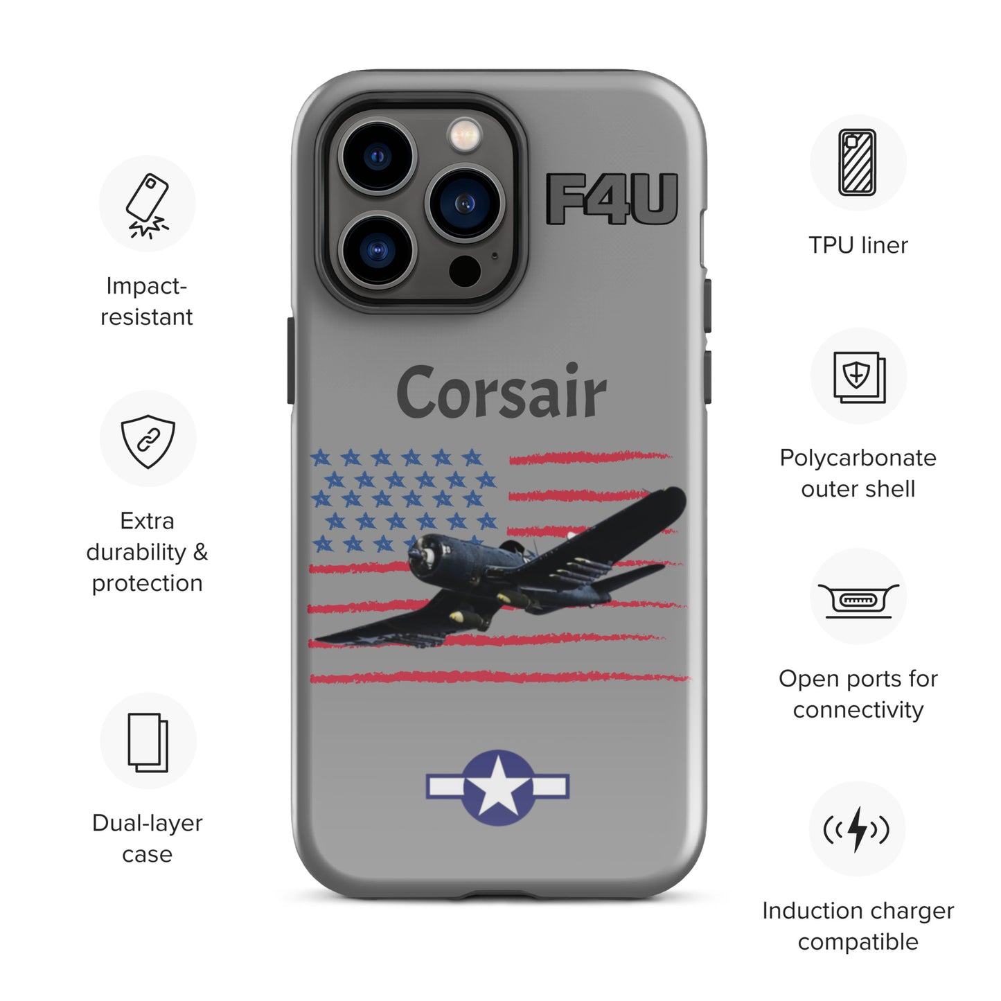 WWII Corsair Patriot iPhone Case