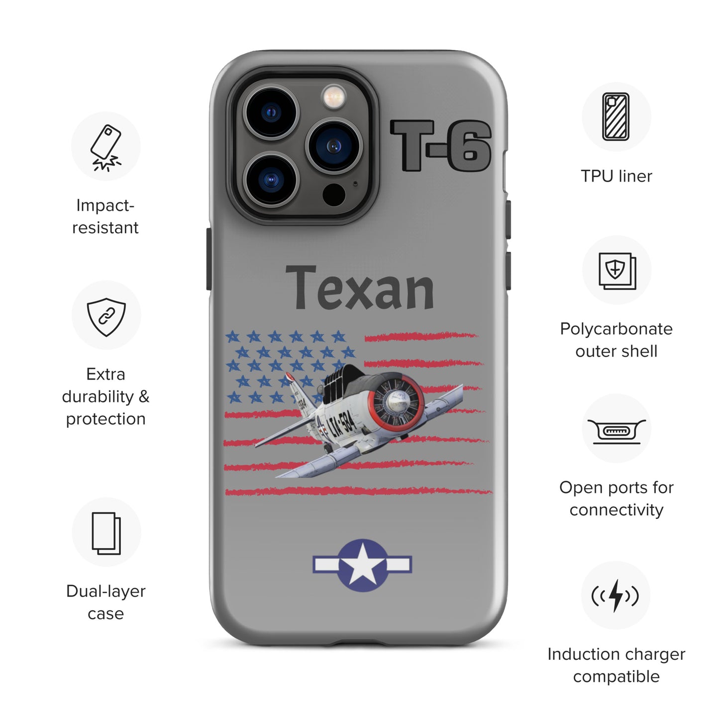 WWII Texan Patriot iPhone Case