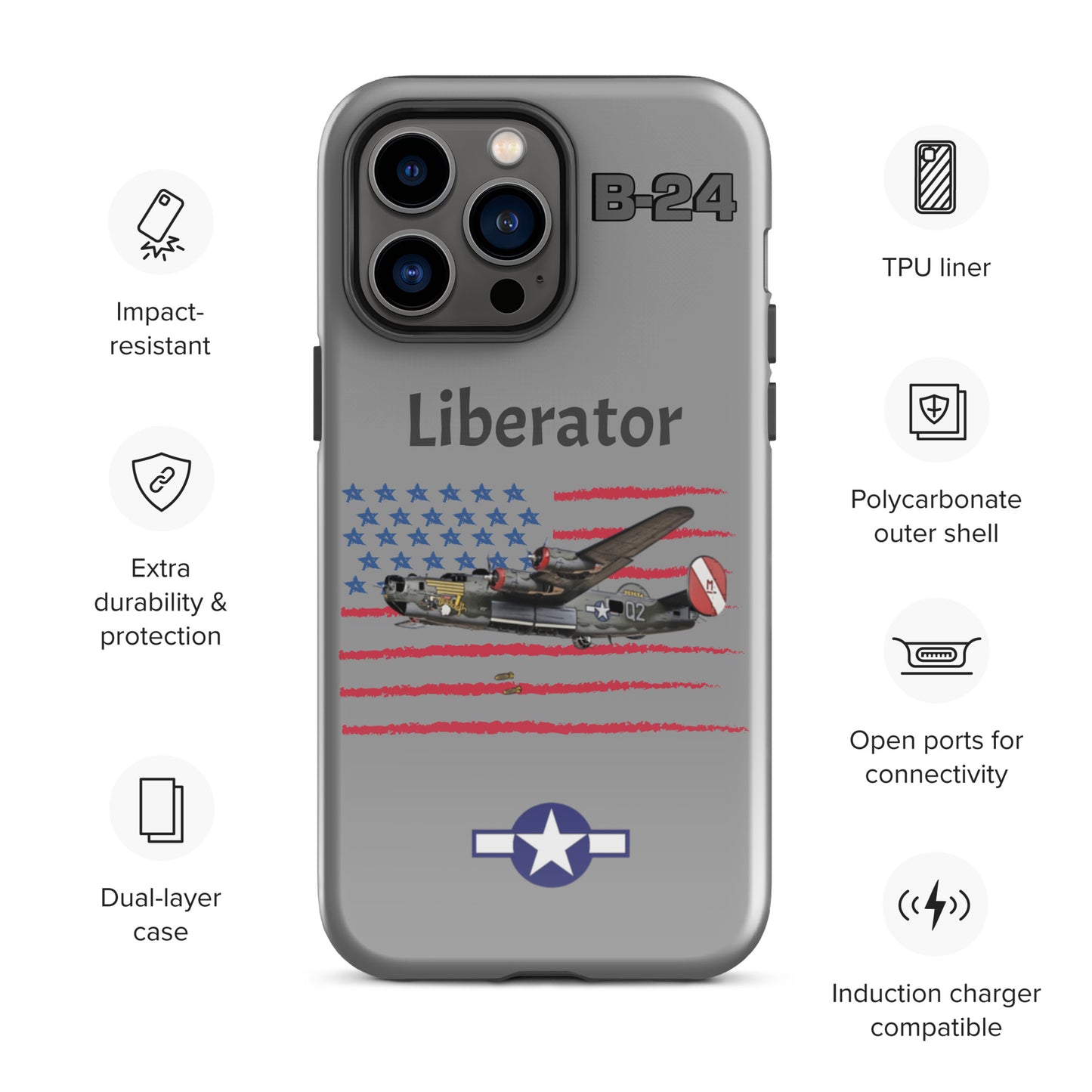 WWII Liberator Patriot iPhone Case