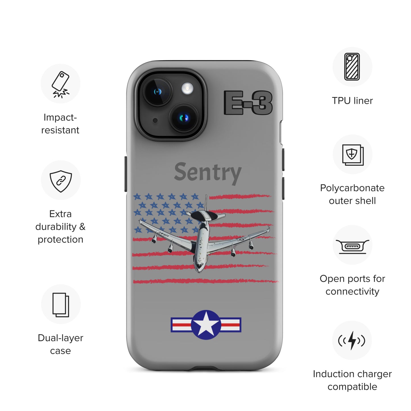 Sentry Patriot iPhone Case (Without Quotes)