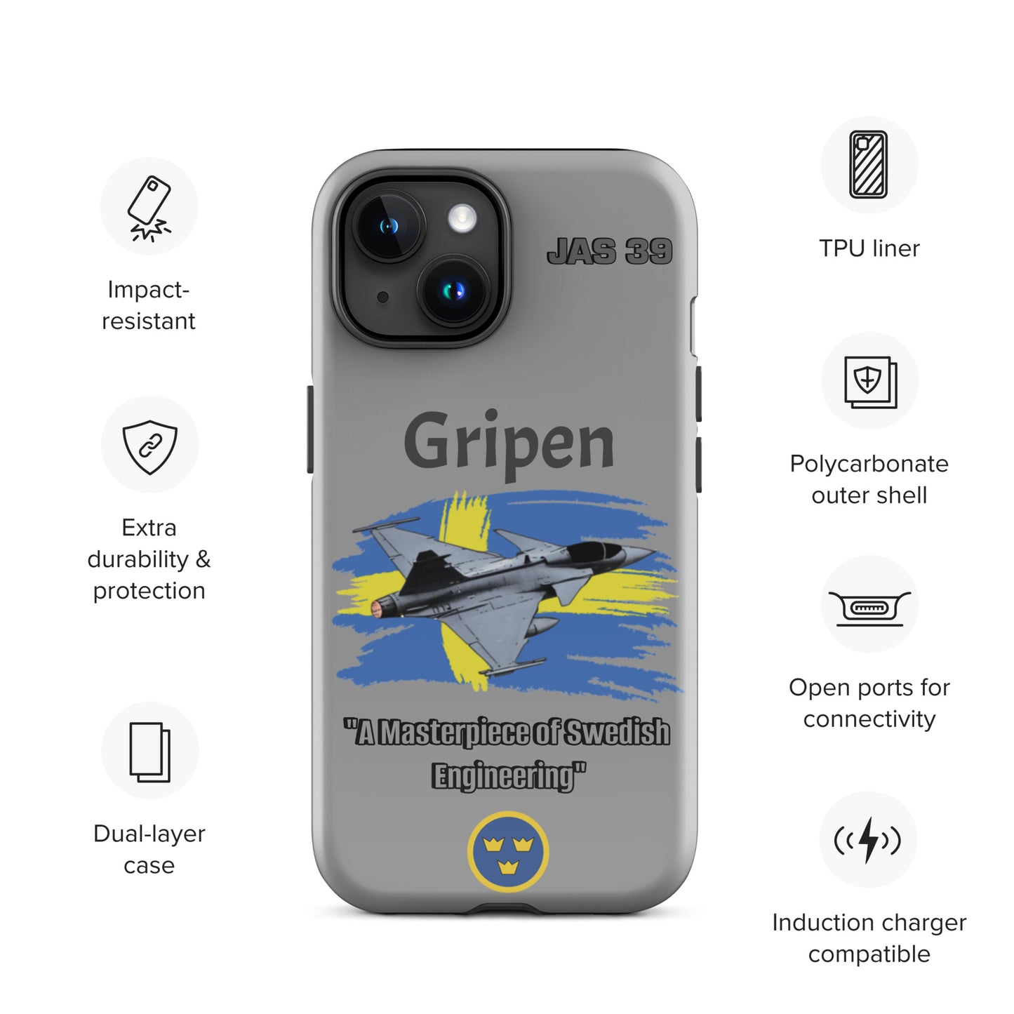 Gripen Patriot iPhone Case
