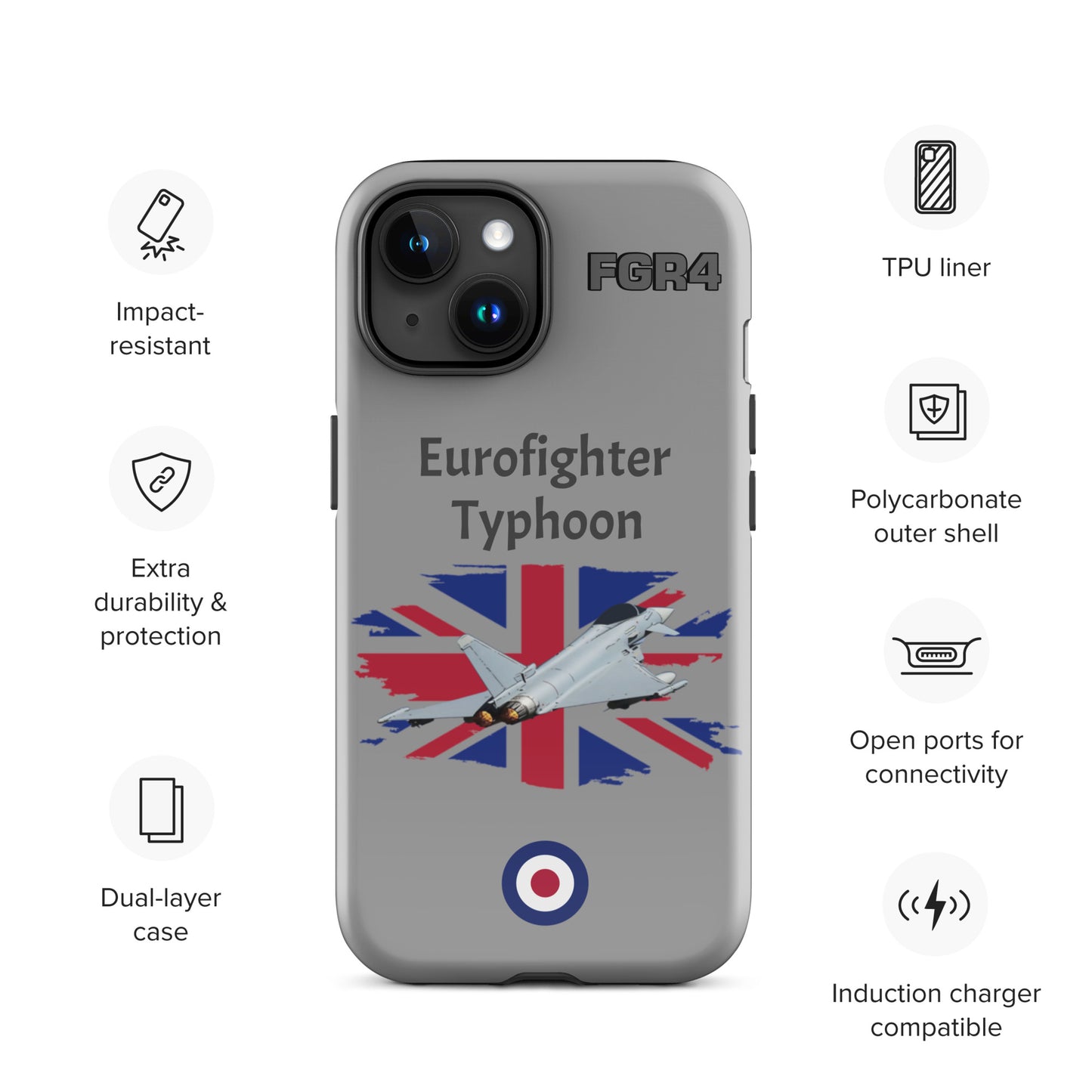 Typhoon Patriot iPhone Case (Without Quotes)