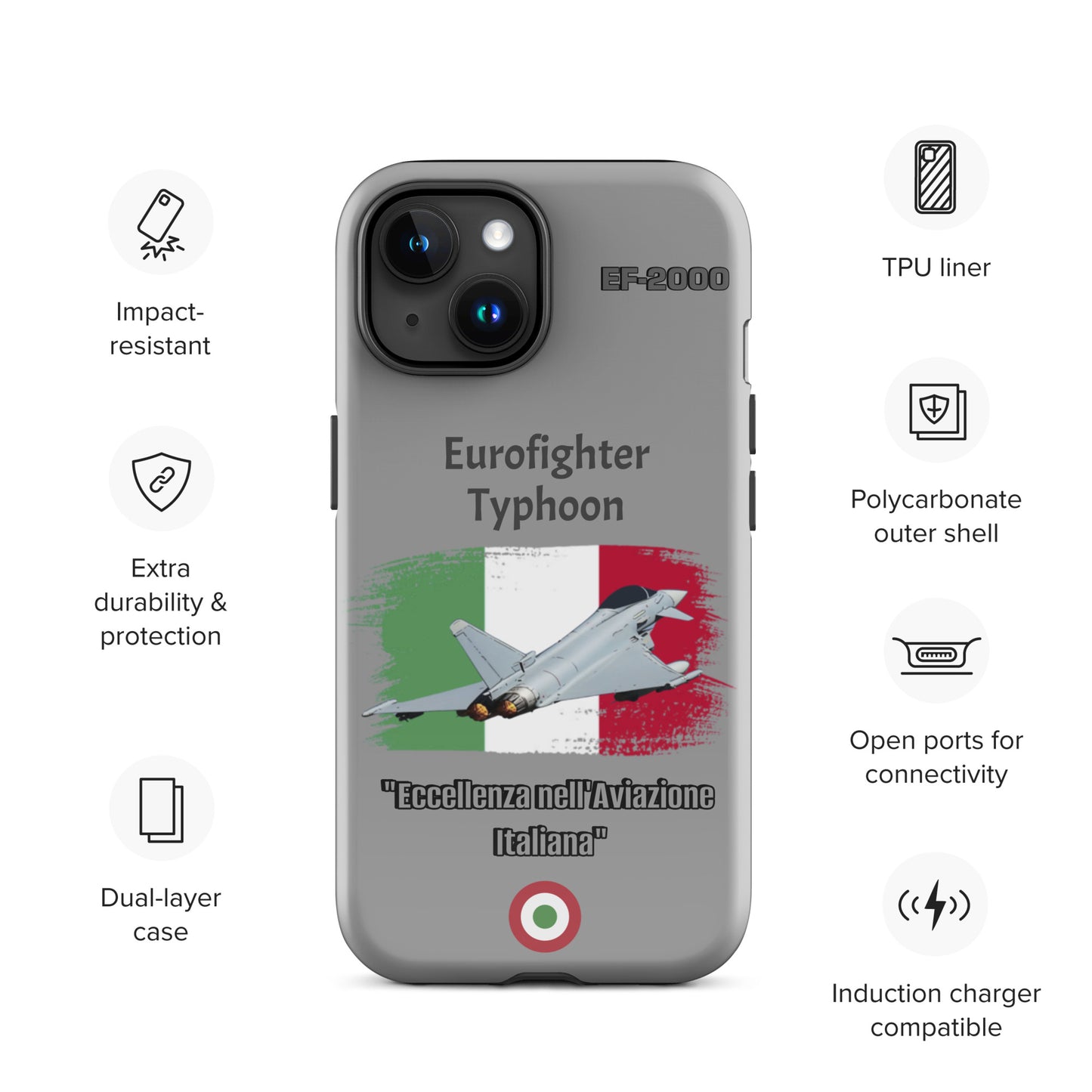 Italian Typhoon Patriot iPhone Case