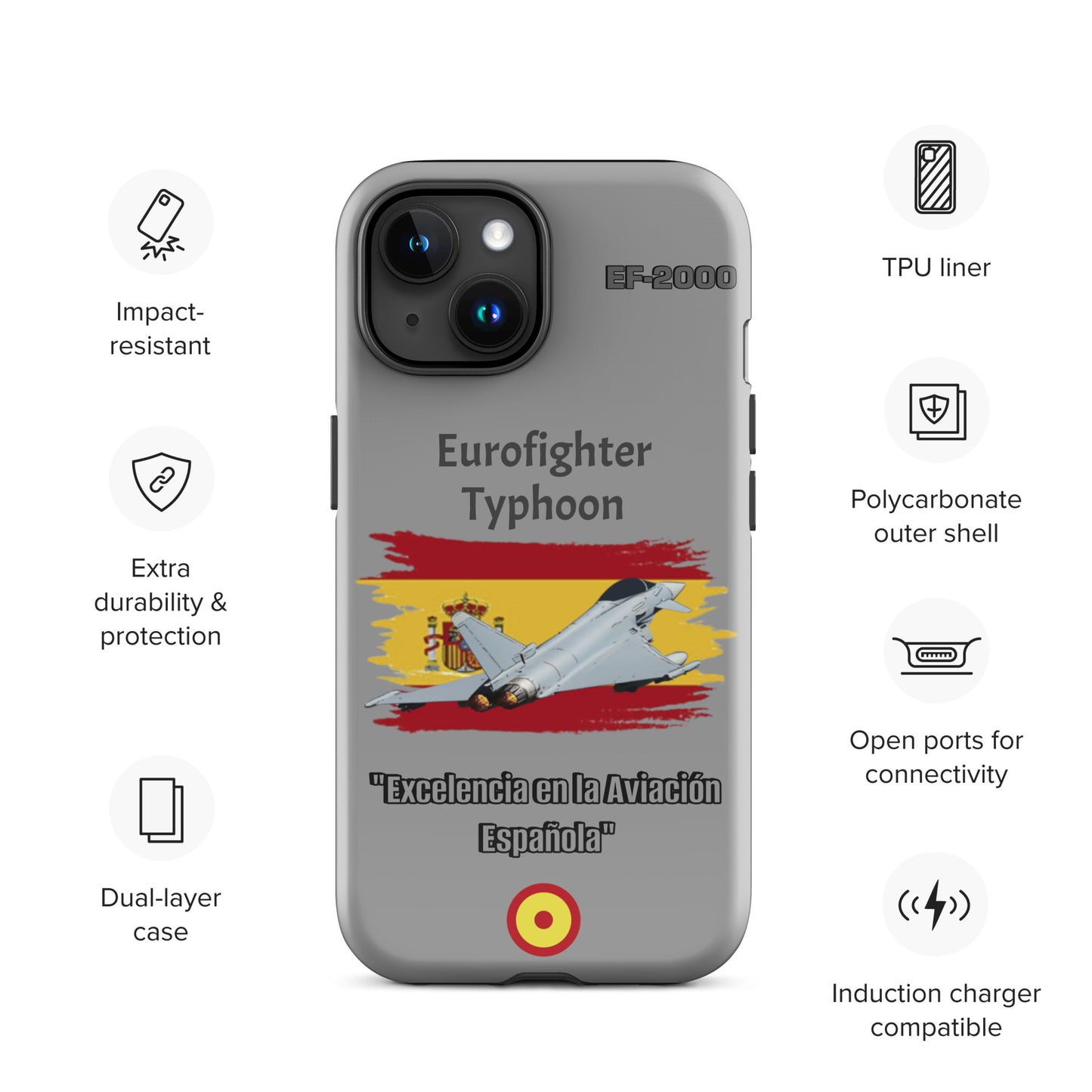 Spanish Typhoon Patriot iPhone Case
