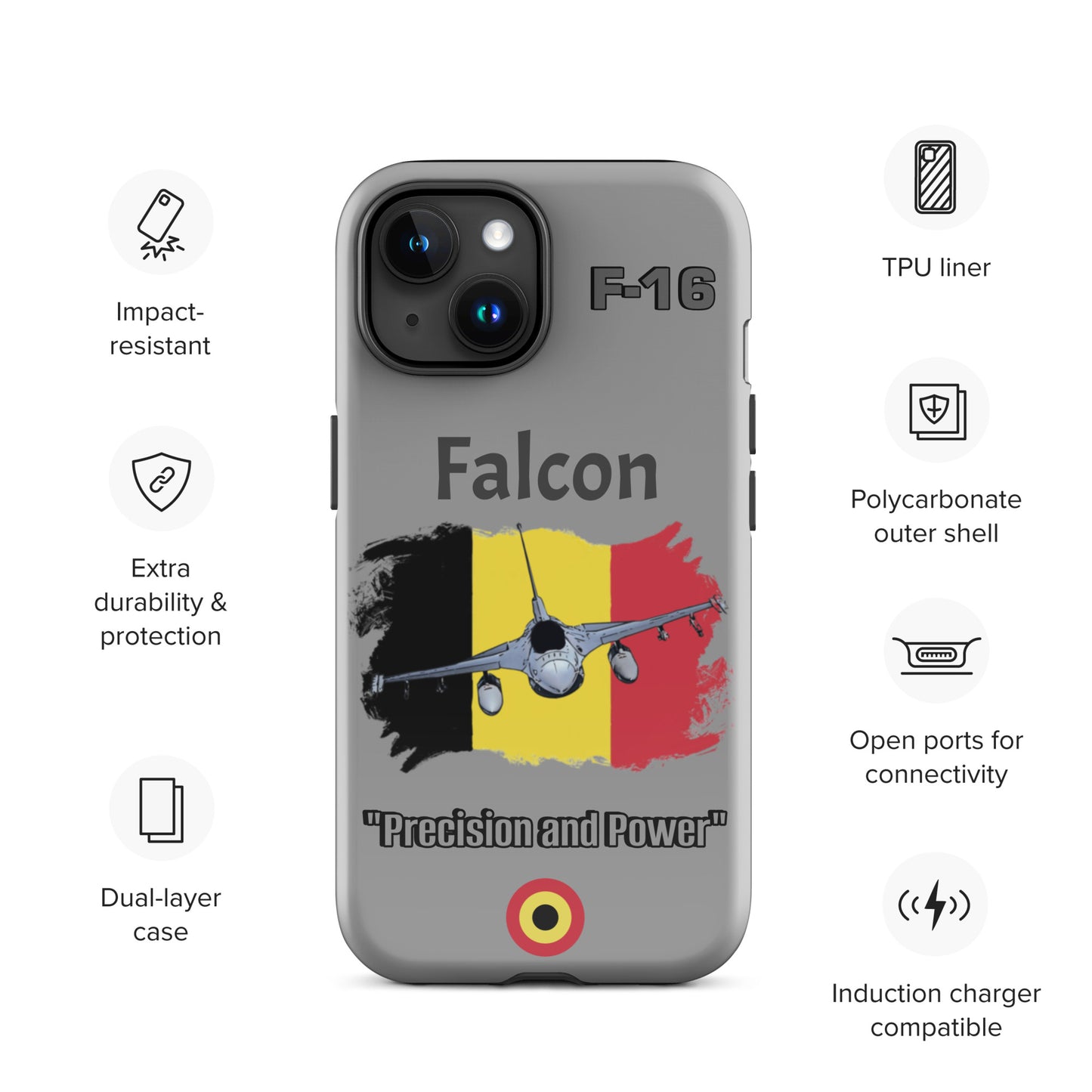 Belgium Falcon Patriot iPhone Case