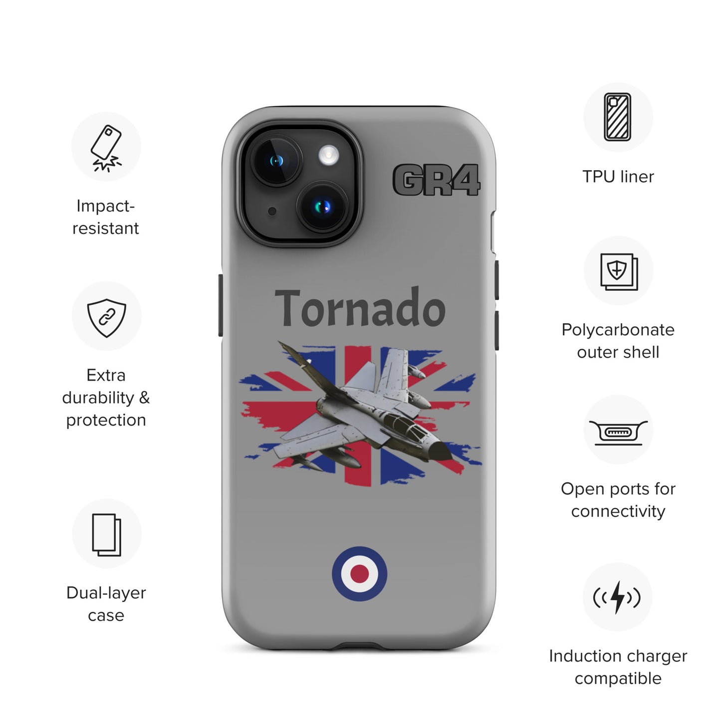 British Tornado Patriot iPhone Case (Without Quotes)