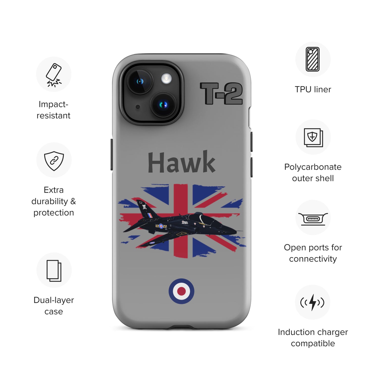 Hawk Patriot iPhone Case (Without Quotes)