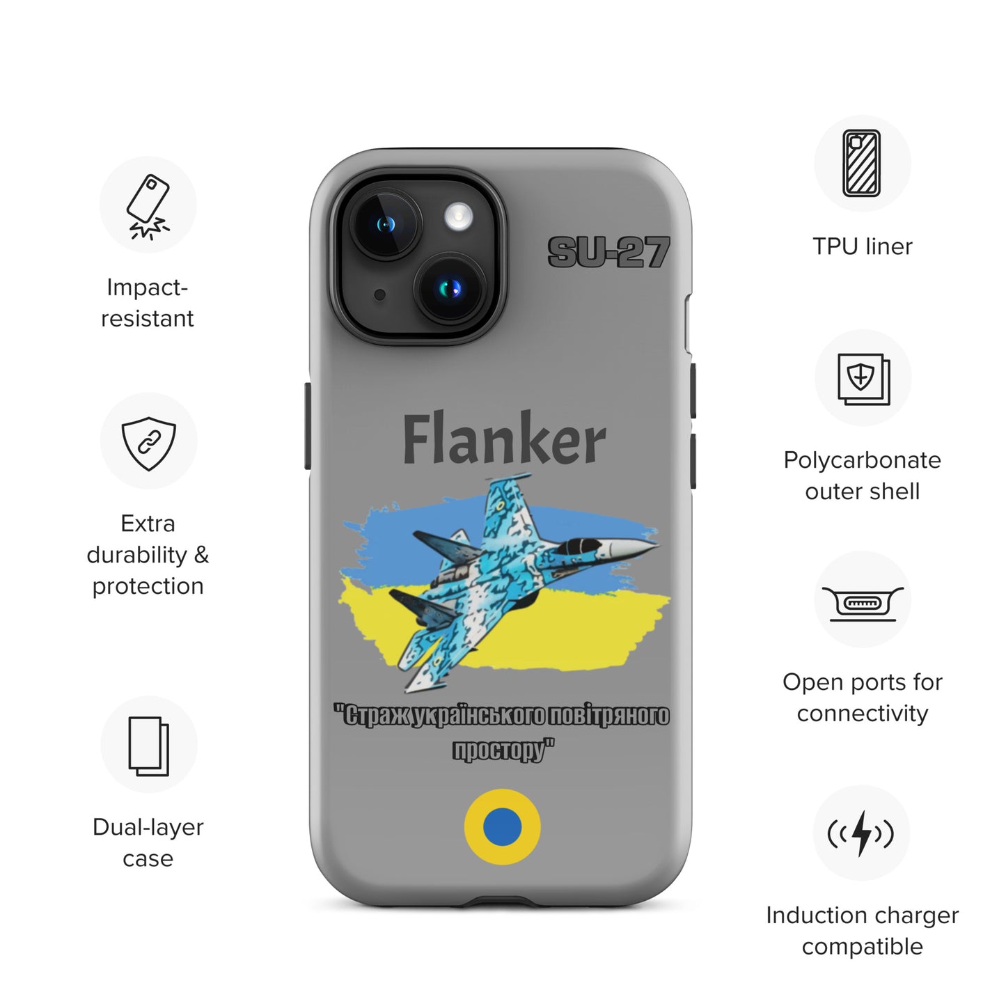Ukrainian Flanker Patriot iPhone Case