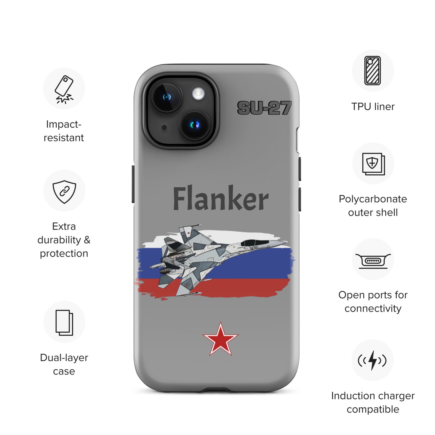 Flanker Patriot iPhone Case (Without Quotes)