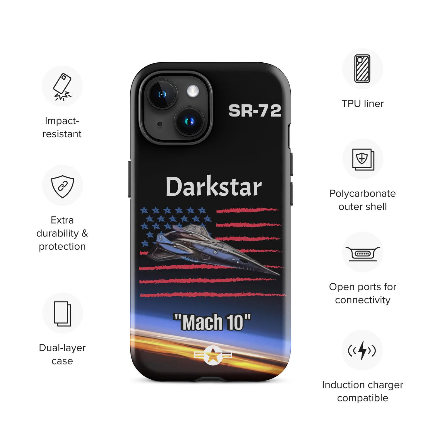 Darkstar Patriot iPhone Case