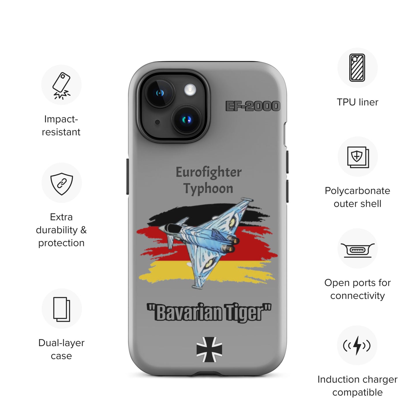 Bavarian Tiger Typhoon Patriot iPhone Case