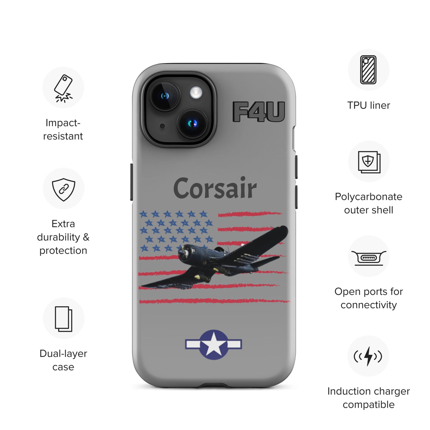 WWII Corsair Patriot iPhone Case
