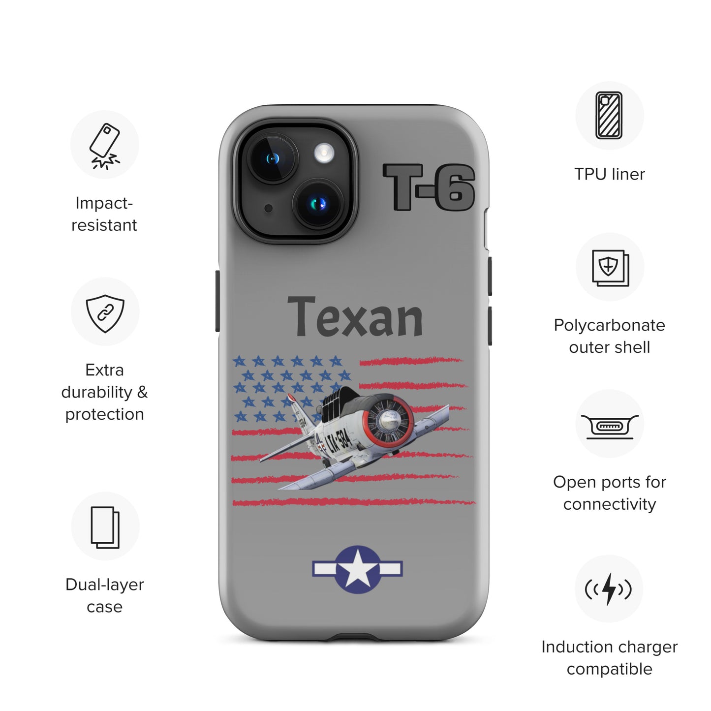 WWII Texan Patriot iPhone Case
